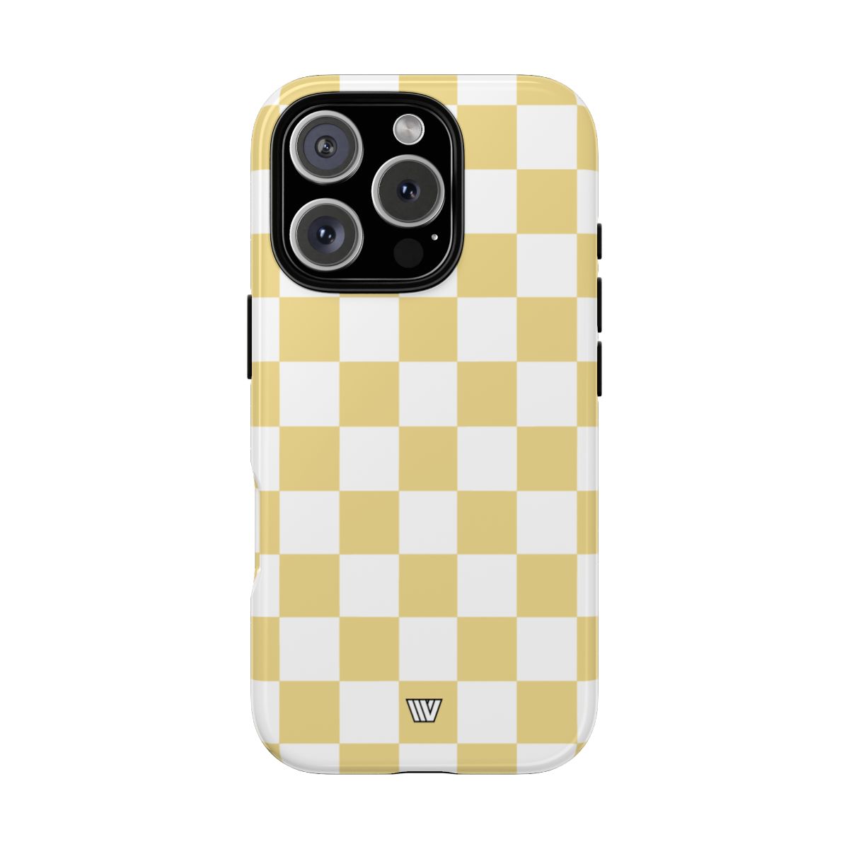 Banana Yellow Checkerboard Tough Phone Case