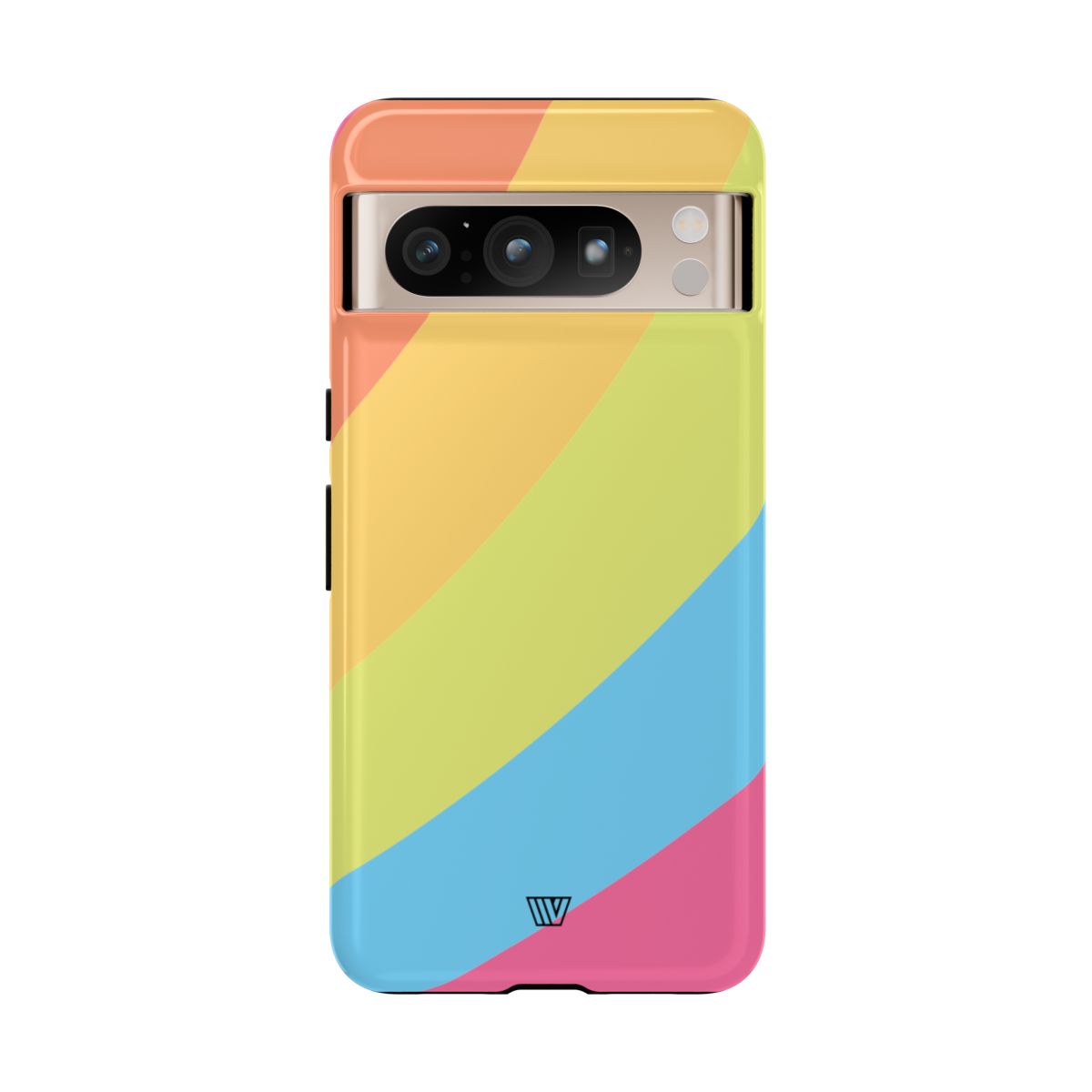 Neon Rainbow Tough Phone Case Dual-Layer Protective Shell