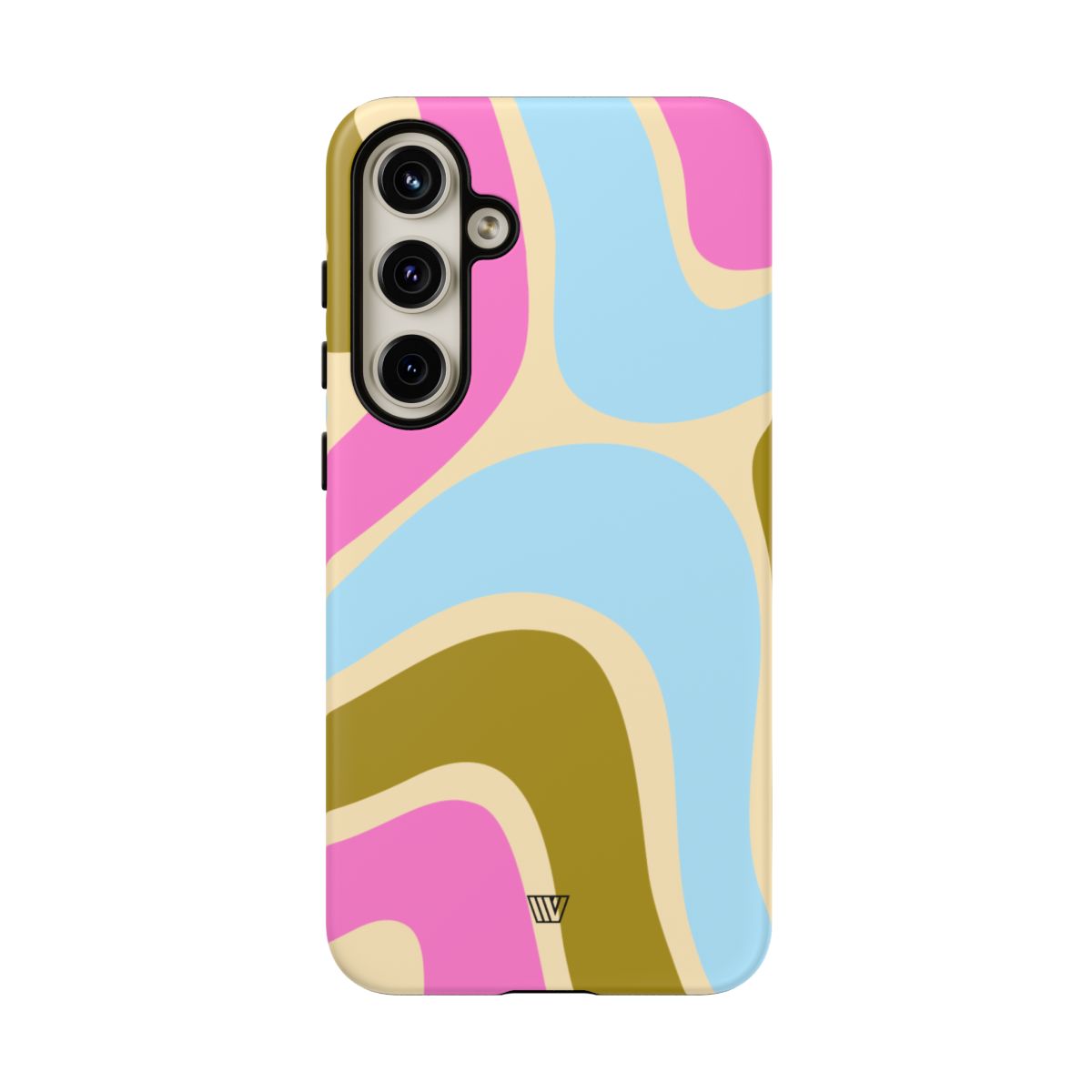 Tough Phone Case Large Groovy Waves Polycarbonate Shell