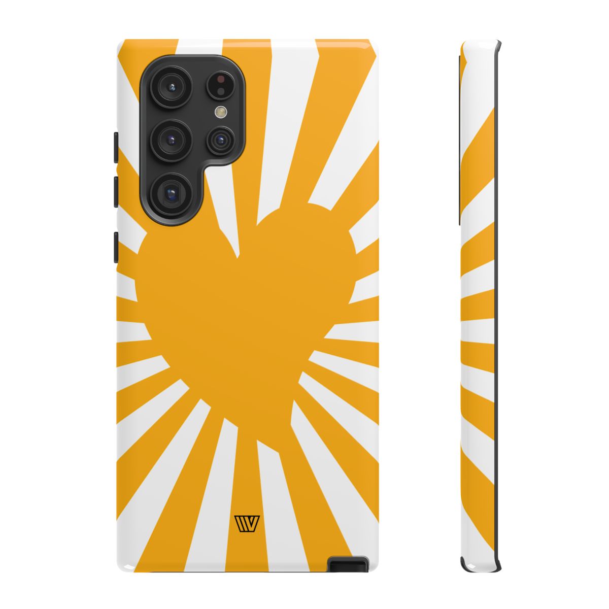 Heart Sun Rays Tough Phone Case with Impact Resistance