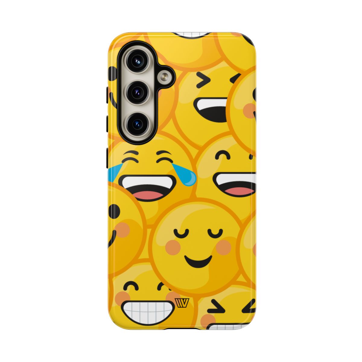 Tough Phone Case Impact-Resistant Dual-Layer Polycarbonate EMOJI FACES