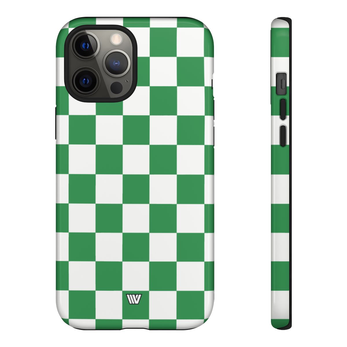 Green White Checkerboard Tough Phone Case
