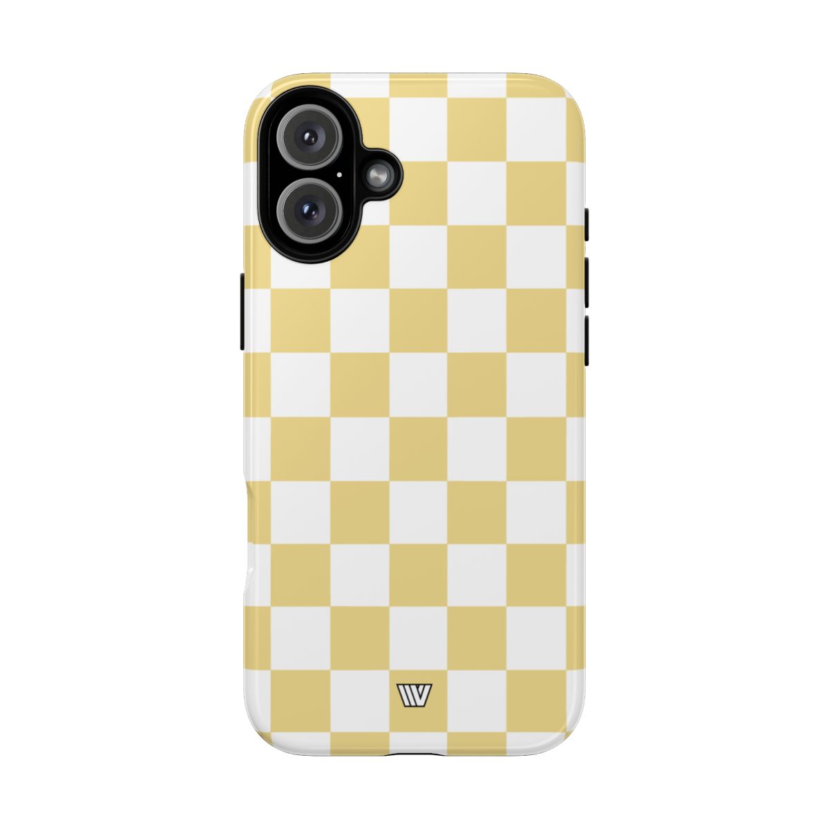 Banana Yellow Checkerboard Tough Phone Case