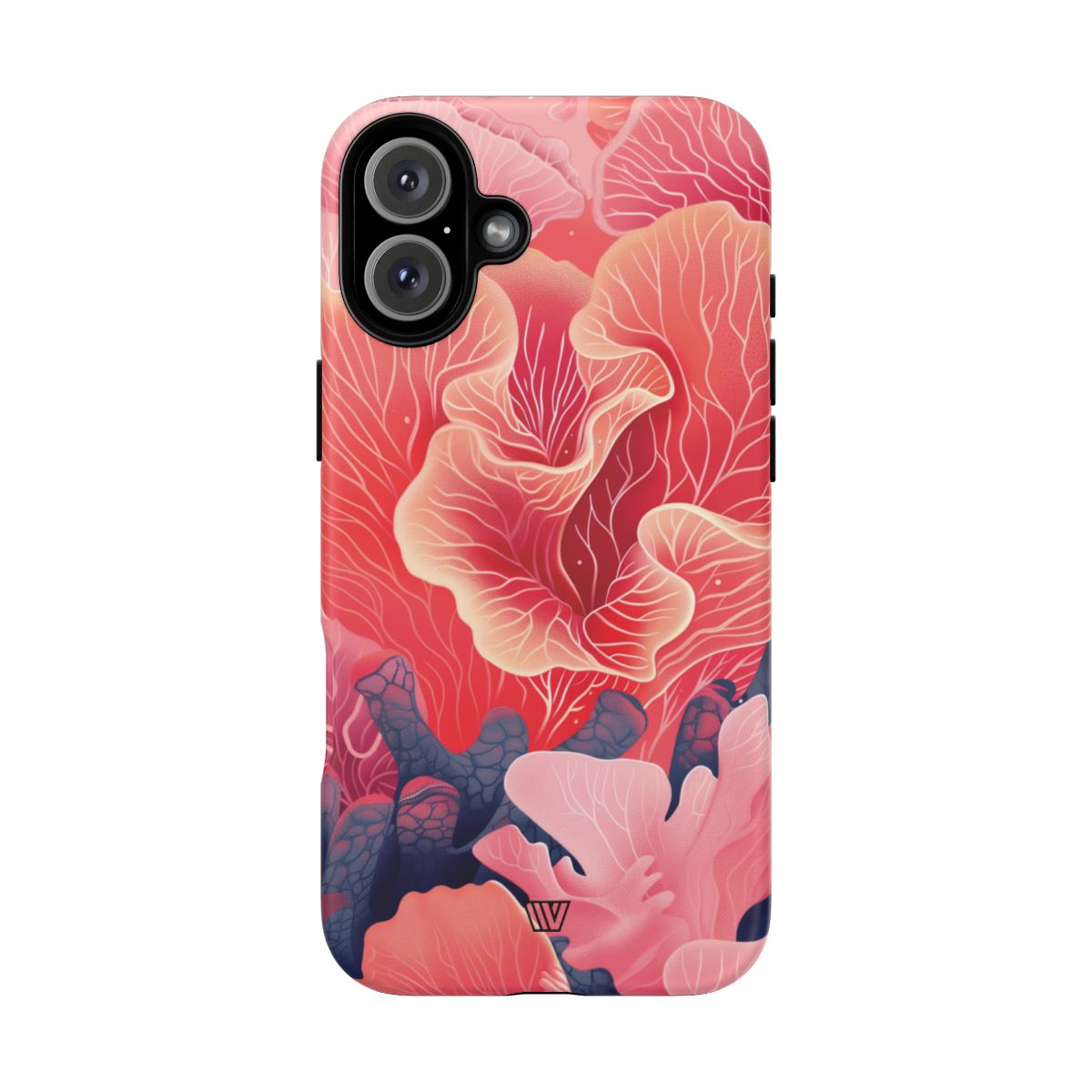 Pink Coral Tough Phone Case Dual-Layer Protection