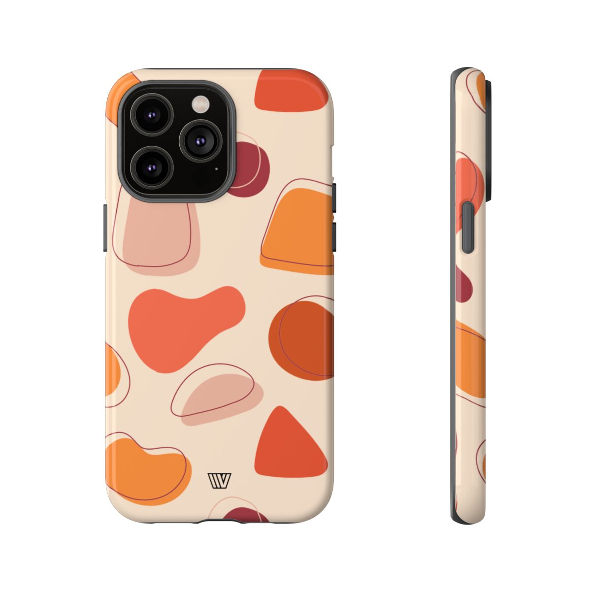 Tough Impact-Resistant Phone Case with Dual Layer WARM SHAPES