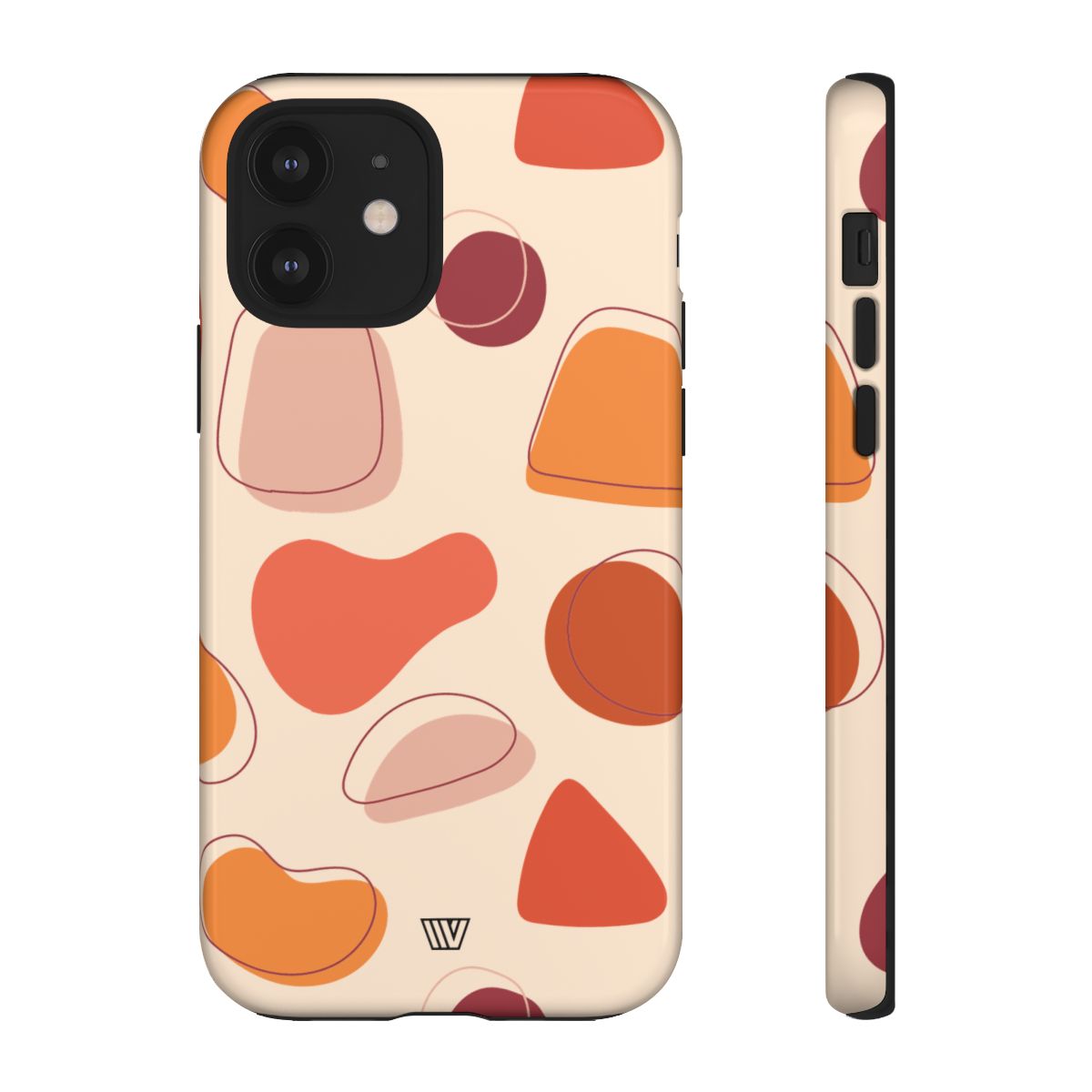 Tough Impact-Resistant Phone Case with Dual Layer WARM SHAPES