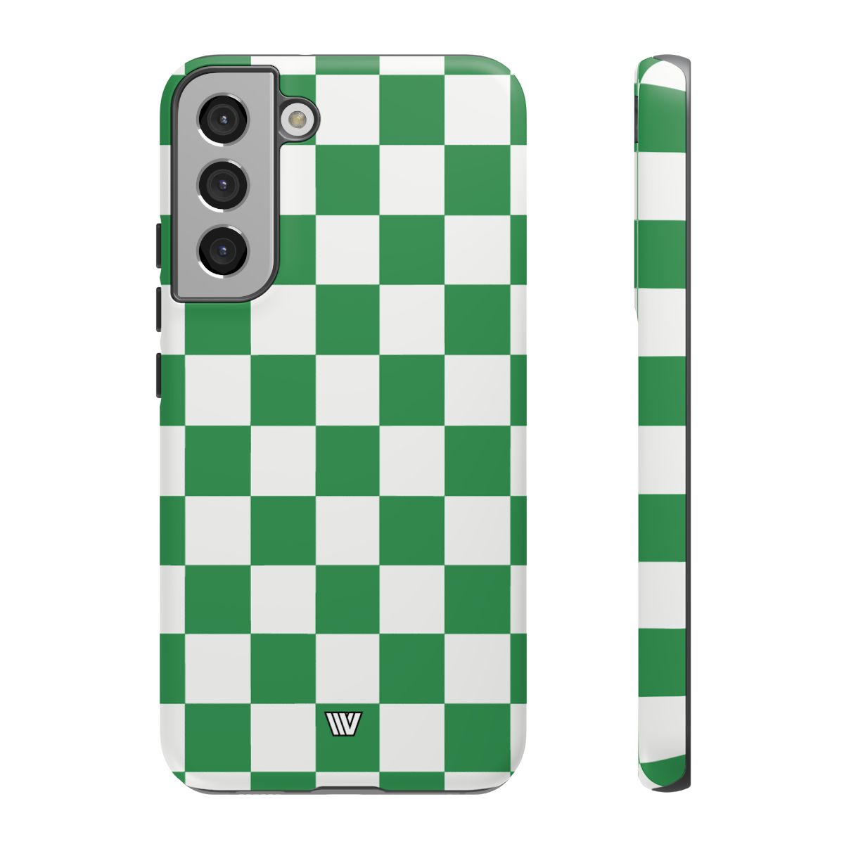 Green White Checkerboard Tough Phone Case