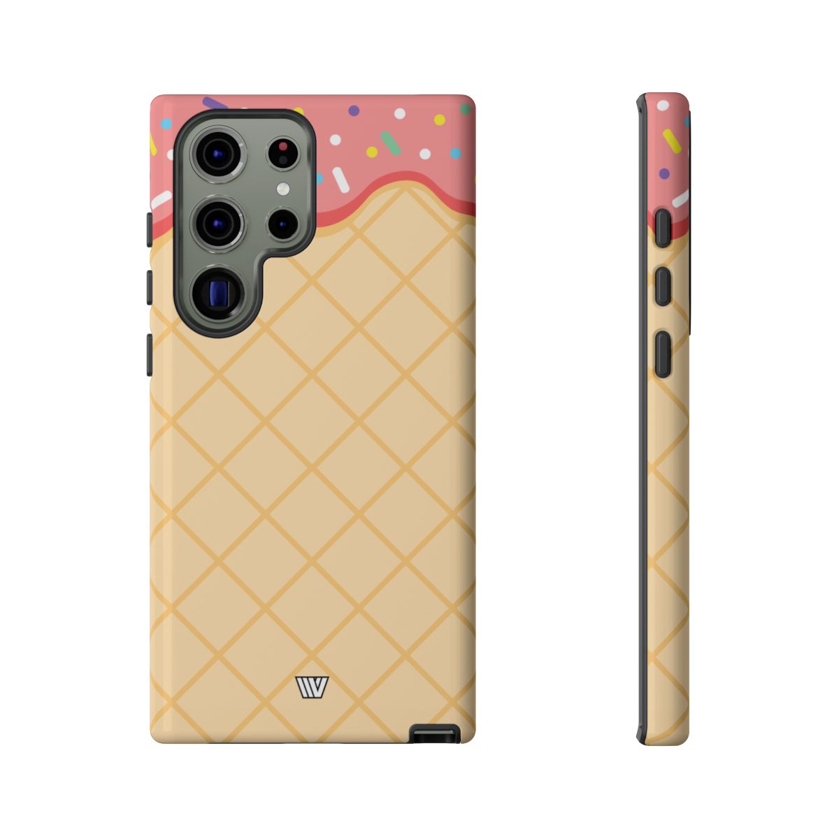 Ice Cream Cone Tough Phone Case Dual-Layer Protection