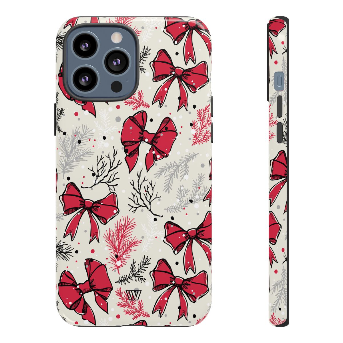 Tough Phone Case Impact-Resistant Dual Layer WINTER BOWS
