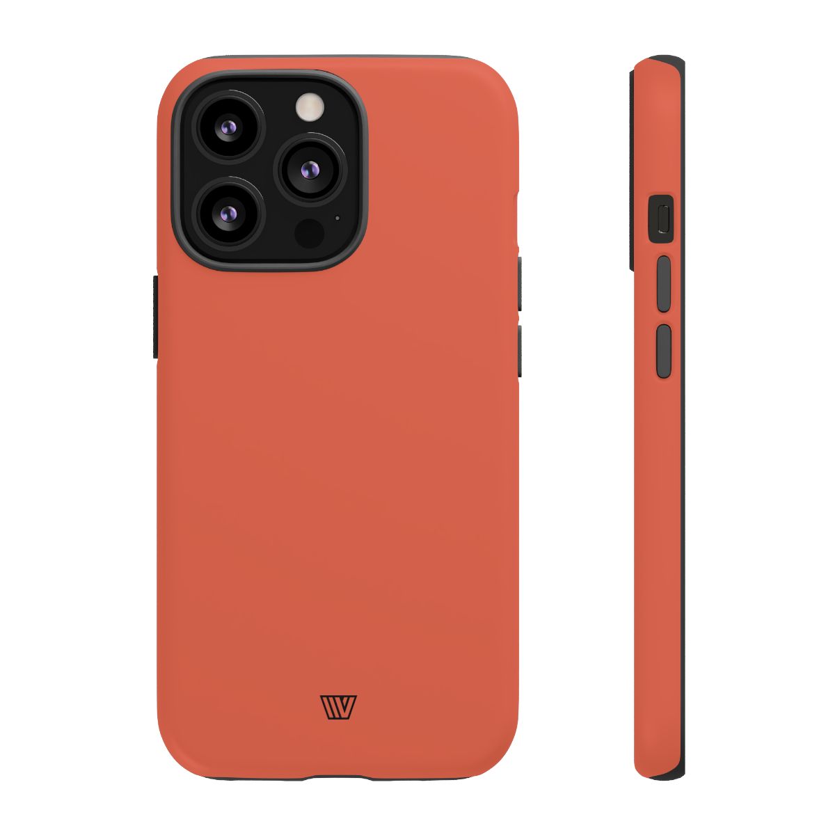 Burnt Sienna Tough Phone Case Dual-Layer Protection