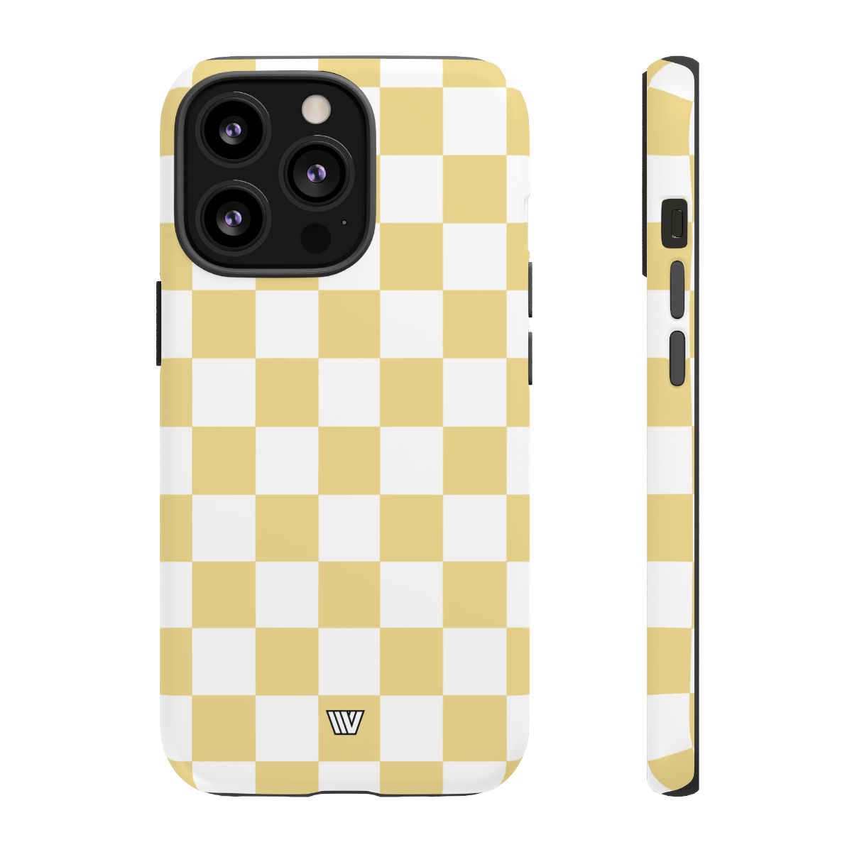 Banana Yellow Checkerboard Tough Phone Case