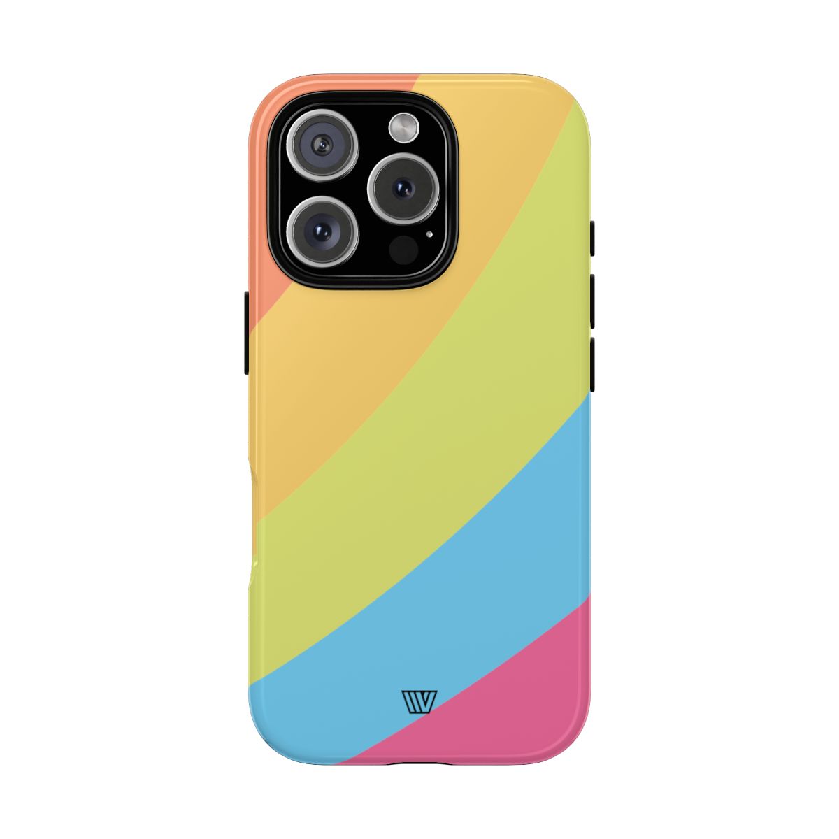 Neon Rainbow Tough Phone Case Dual-Layer Protective Shell
