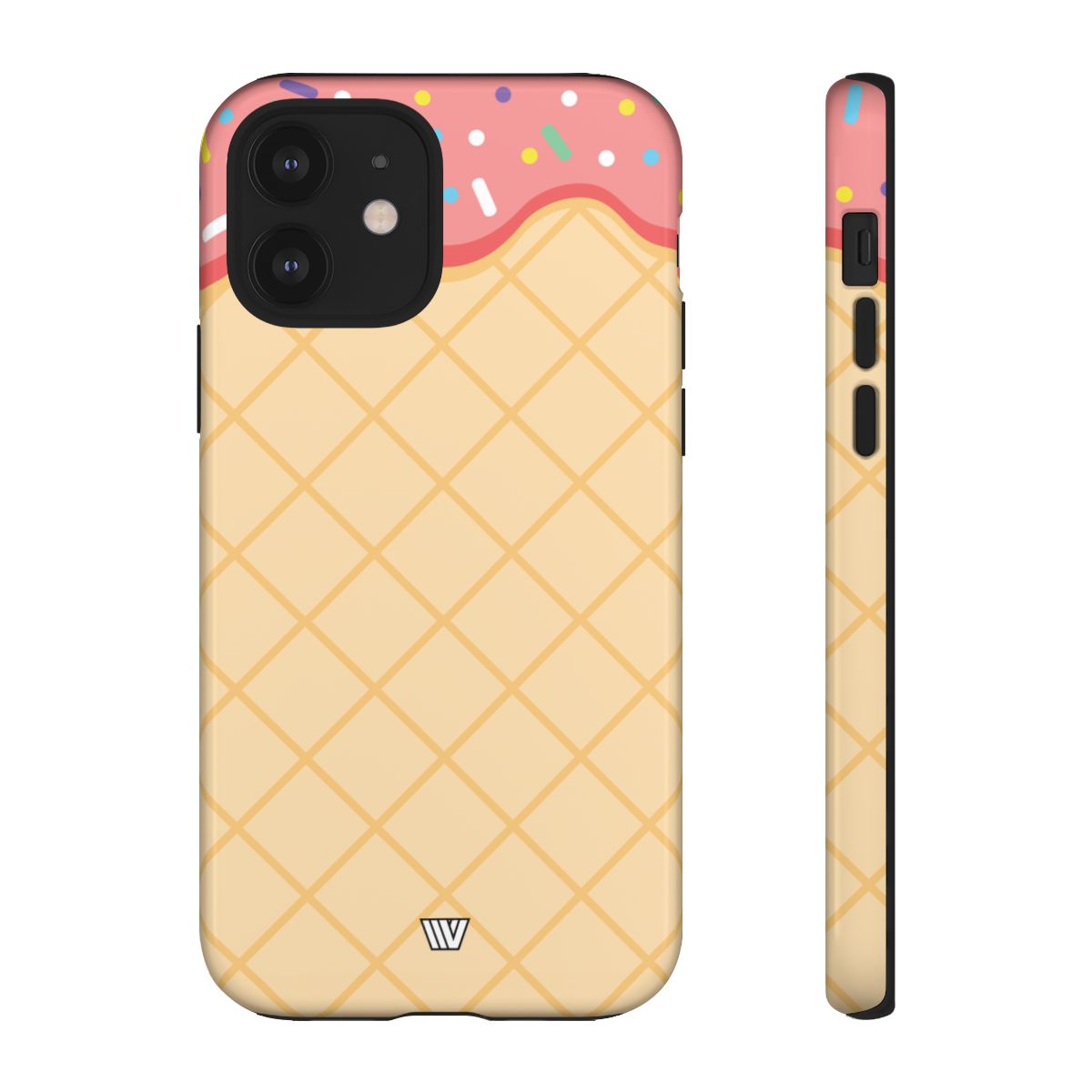 Ice Cream Cone Tough Phone Case Dual-Layer Protection