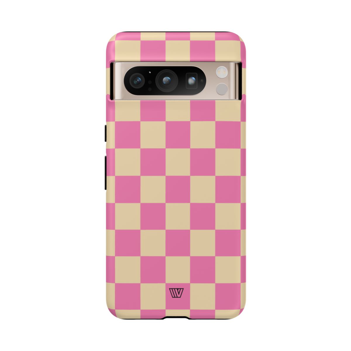 Pink Tan Checkered Tough Phone Case Trovvve