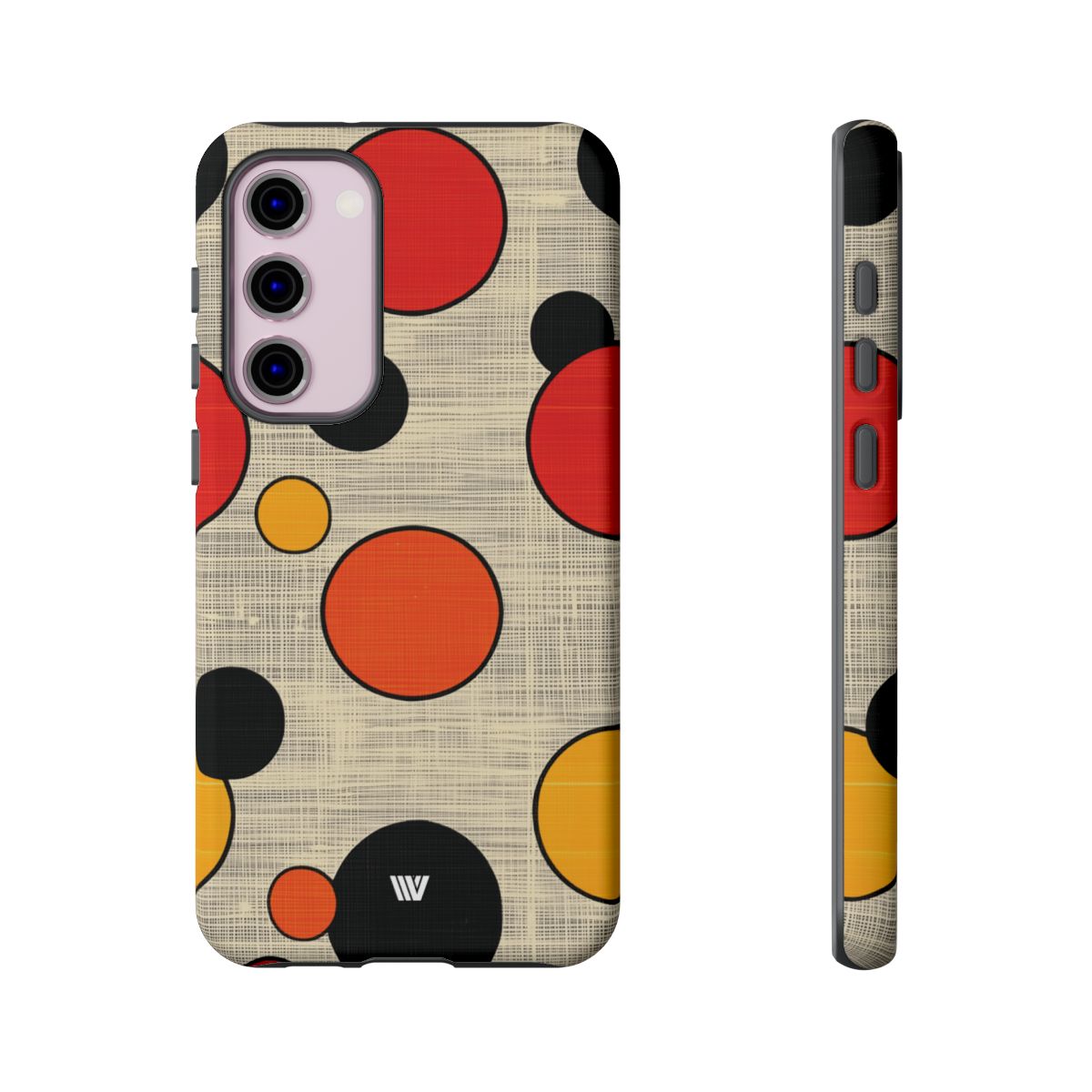 Tough Phone Case Mid-Century Dots Protective Cover