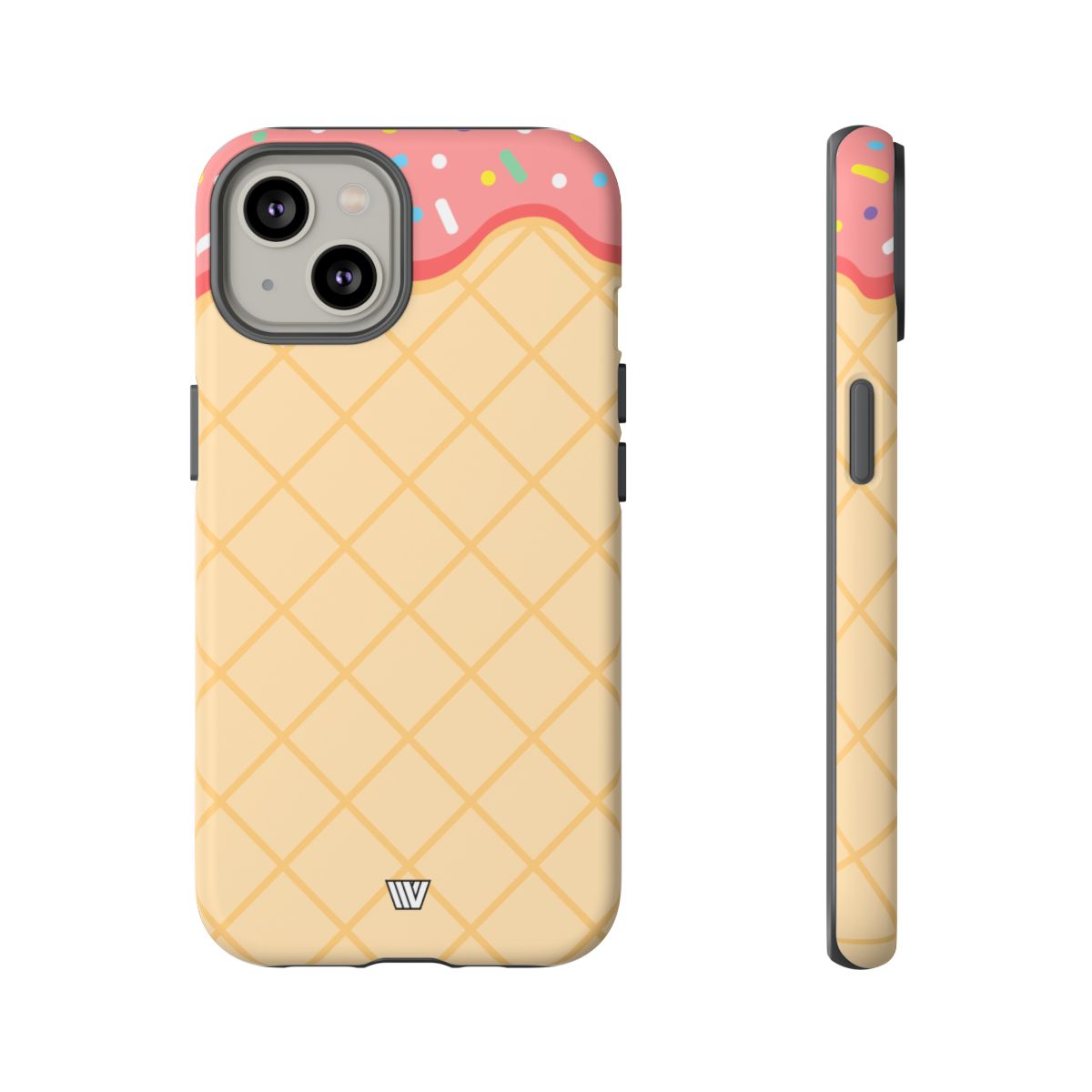 Ice Cream Cone Tough Phone Case Dual-Layer Protection