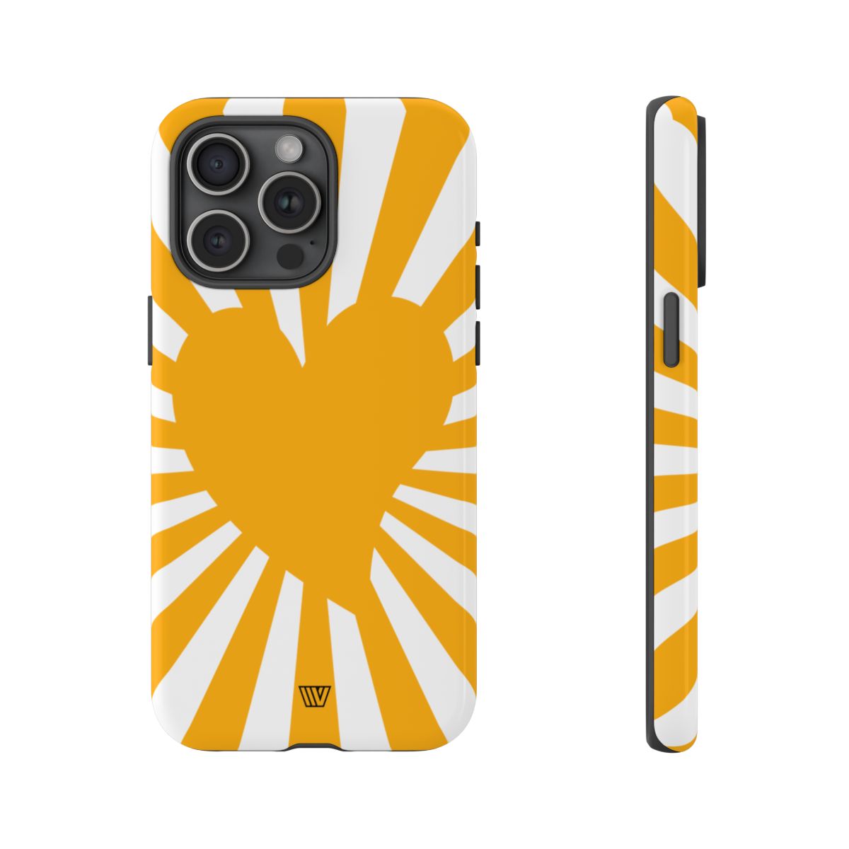 Heart Sun Rays Tough Phone Case with Impact Resistance