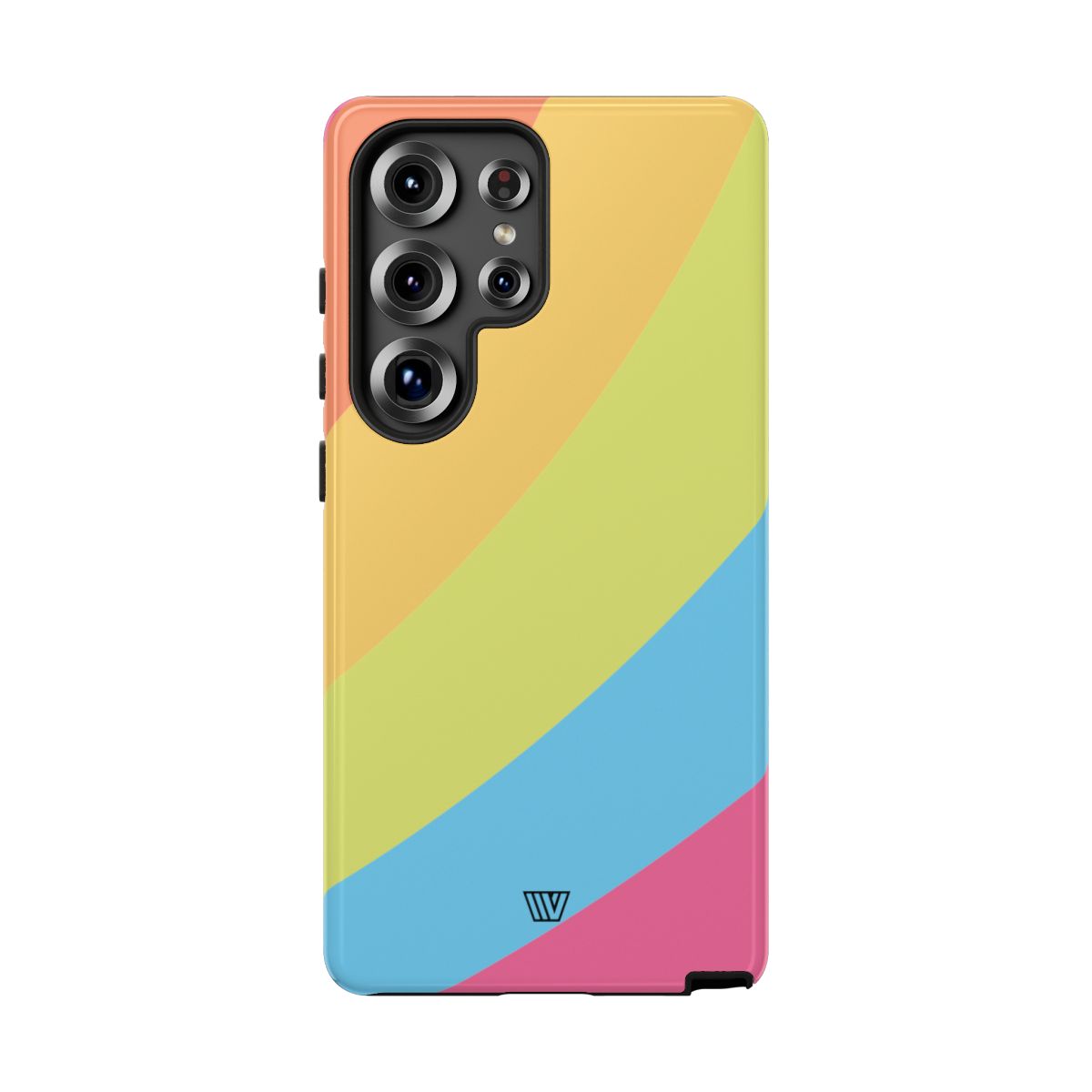 Neon Rainbow Tough Phone Case Dual-Layer Protective Shell
