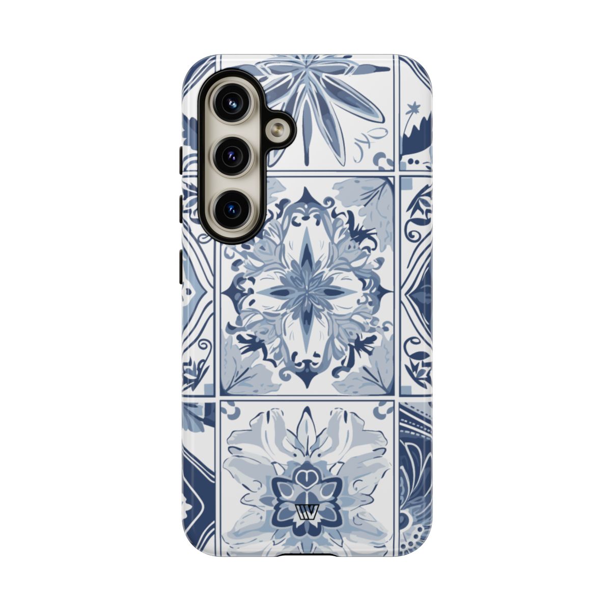 Blue White Tile Tough Impact-Resistant Phone Case