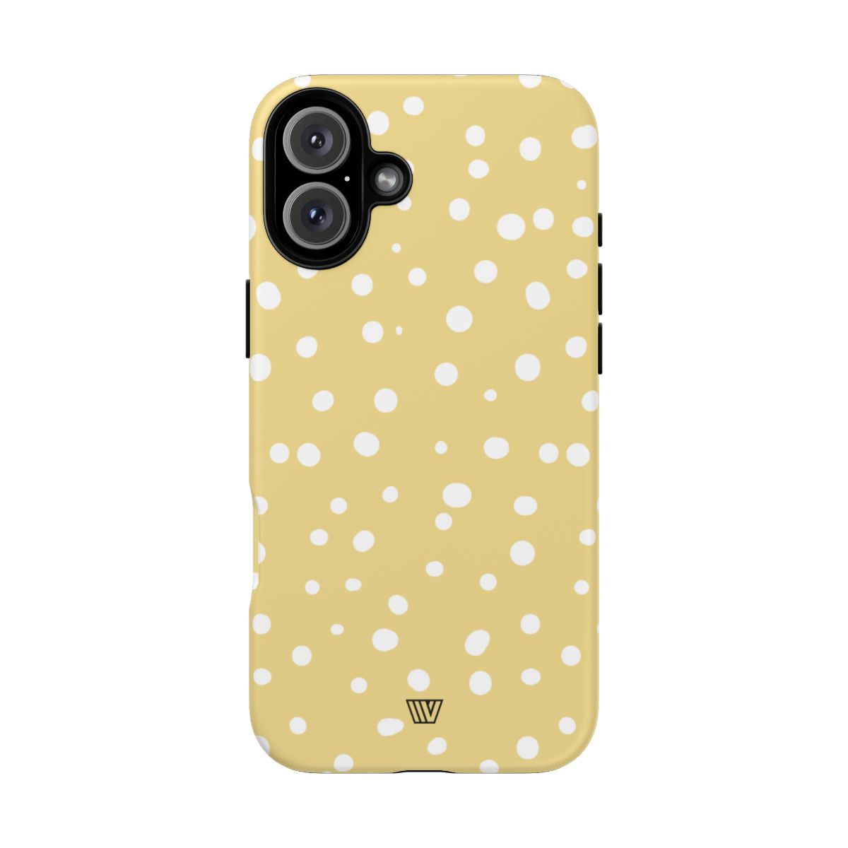 Muted Yellow Dots Tough Phone Case with Impact-Resistant Design