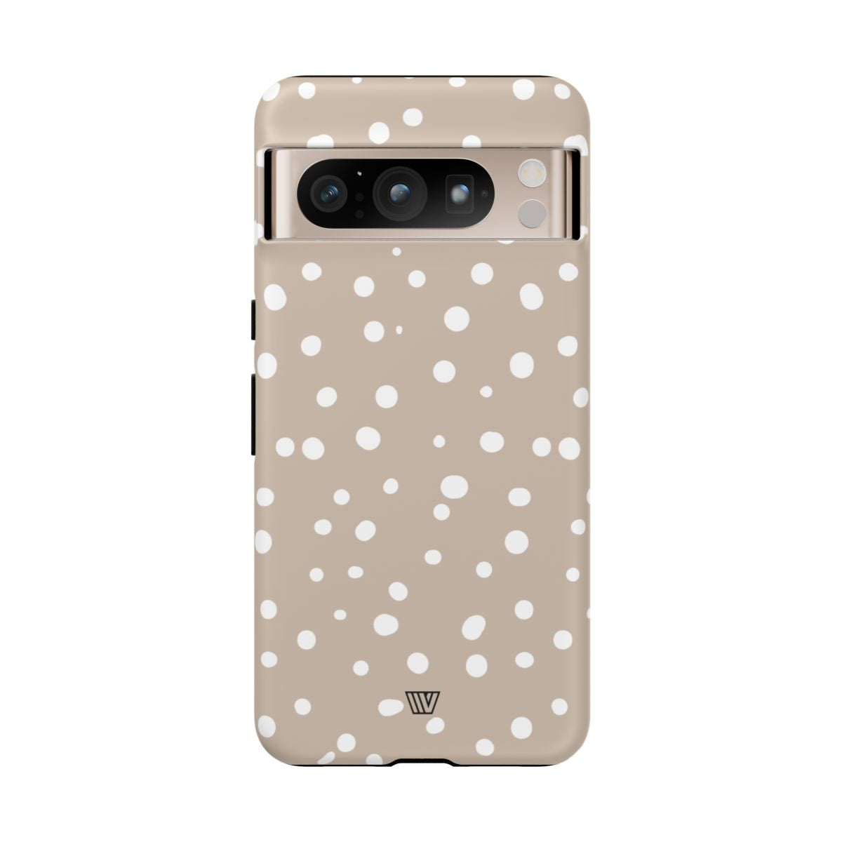 Beige Dots Tough Phone Case Dual-Layer Protective Shell Trovvve