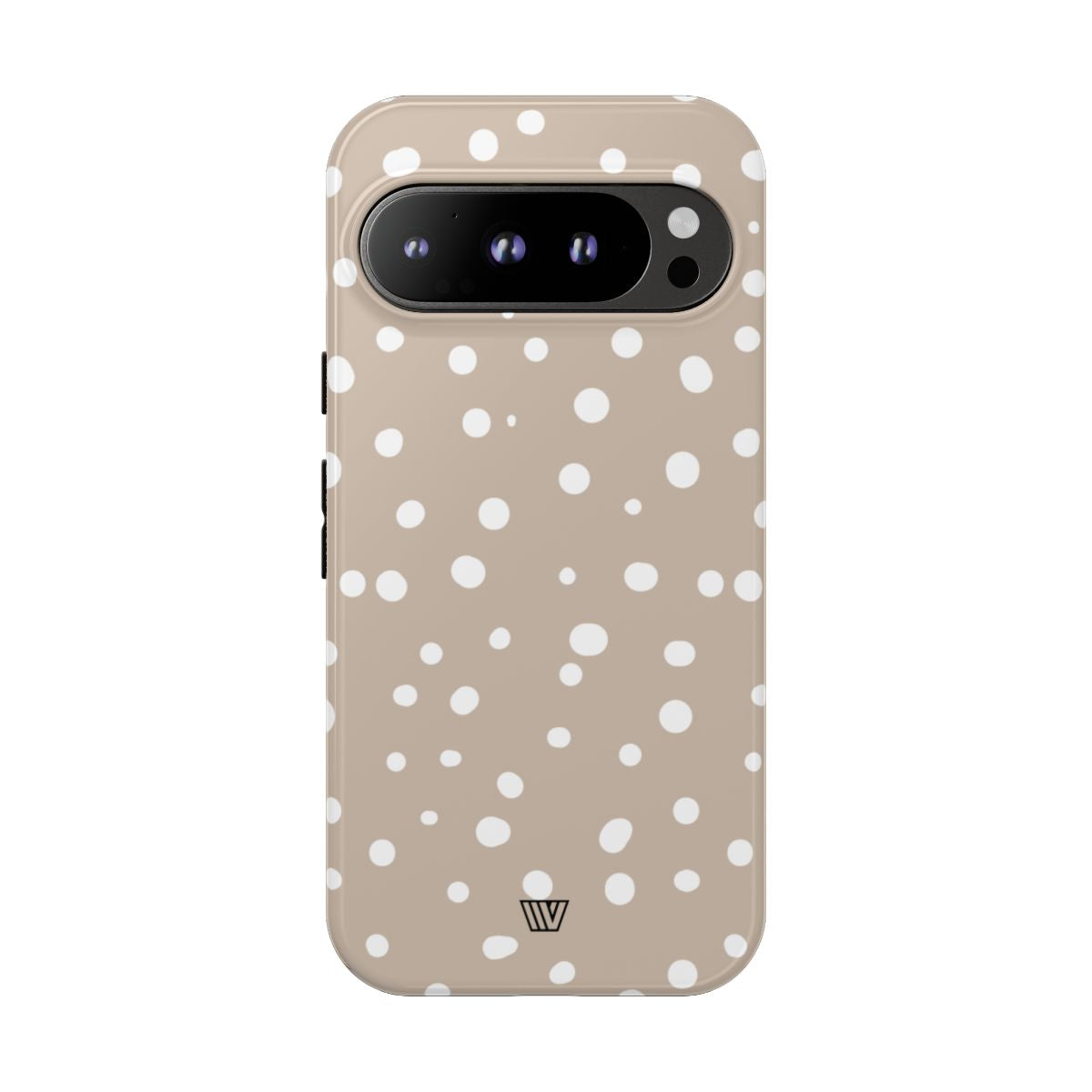 Beige Dots Tough Phone Case Dual-Layer Protective Shell Trovvve