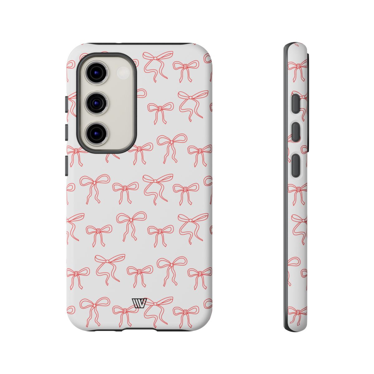 Red Ribbon Tough Phone Case Dual-Layer Impact Resistant Trovvve