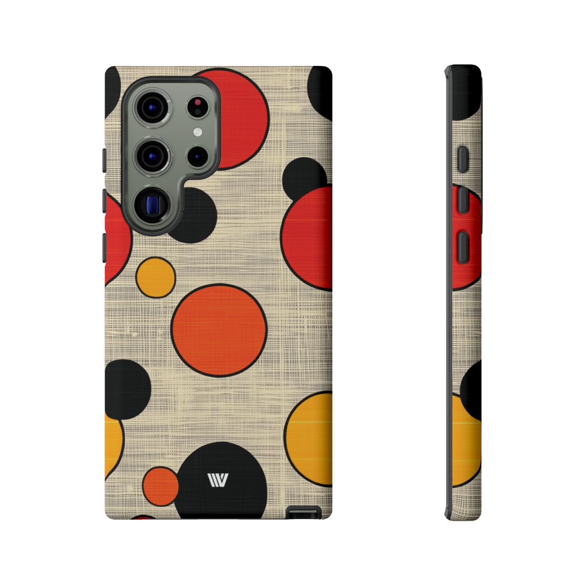 Tough Phone Case Mid-Century Dots Protective Cover