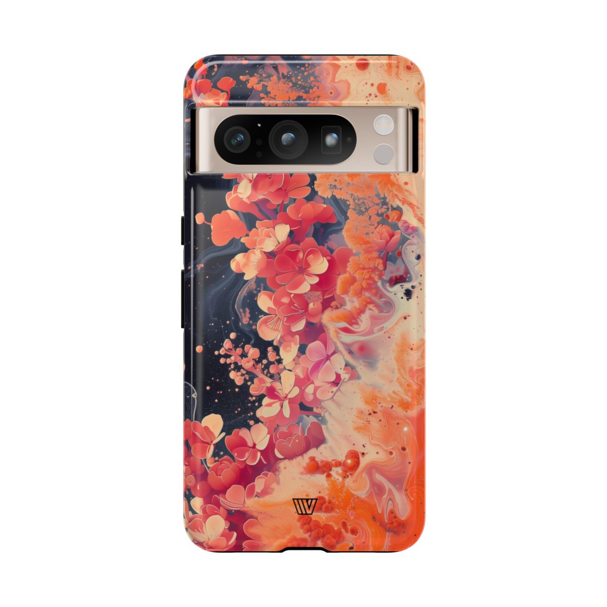 Tough Phone Case Dual-Layer Protection Phone Case WAVE OF FLOWERS