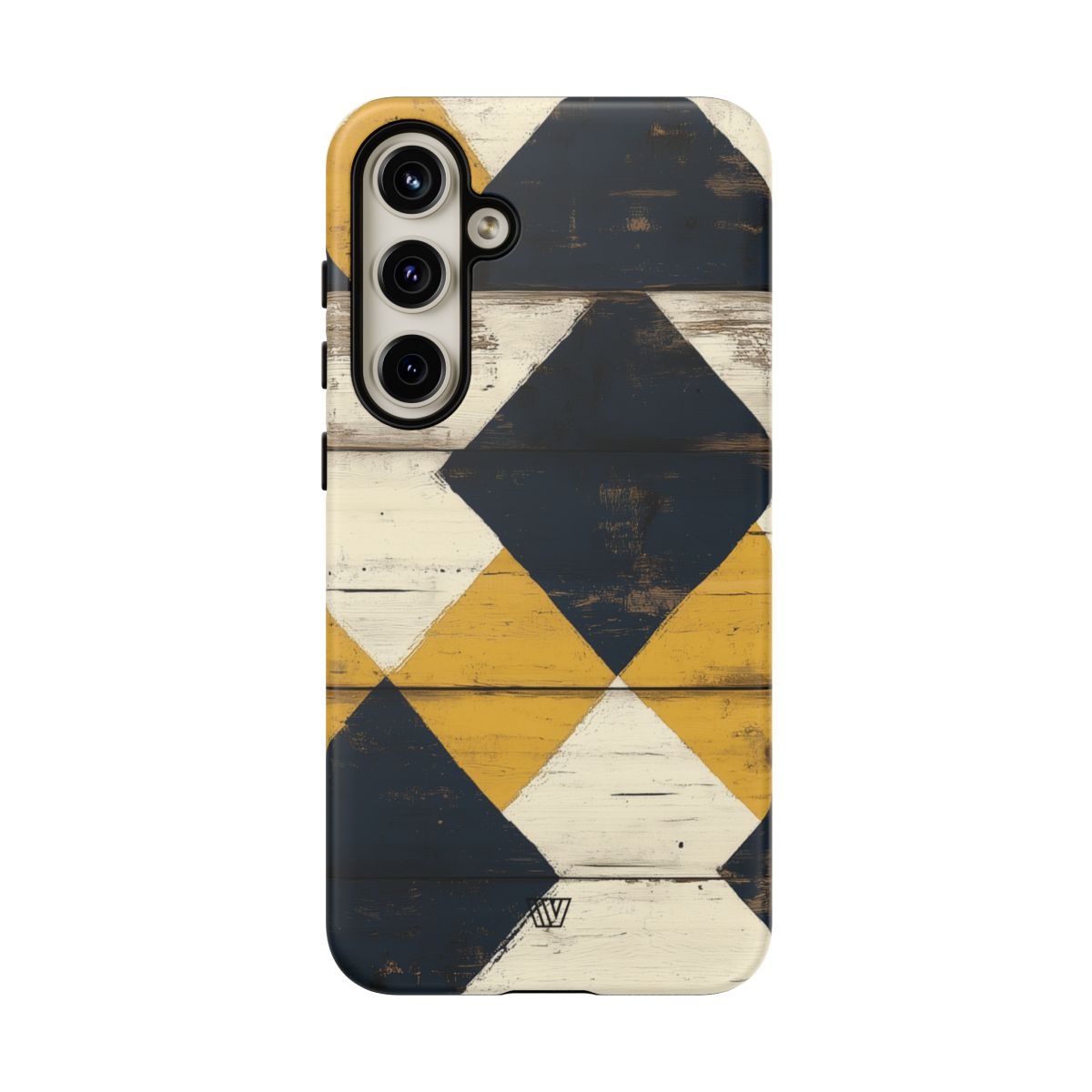 Tough Phone Case Dual-Layer Protection Farmhouse Wood