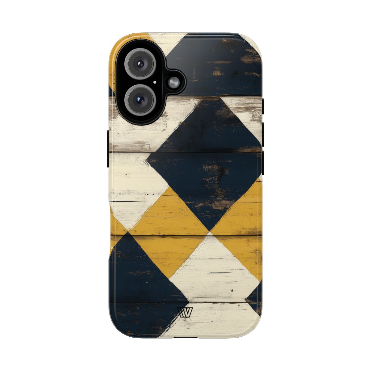Tough Phone Case Dual-Layer Protection Farmhouse Wood
