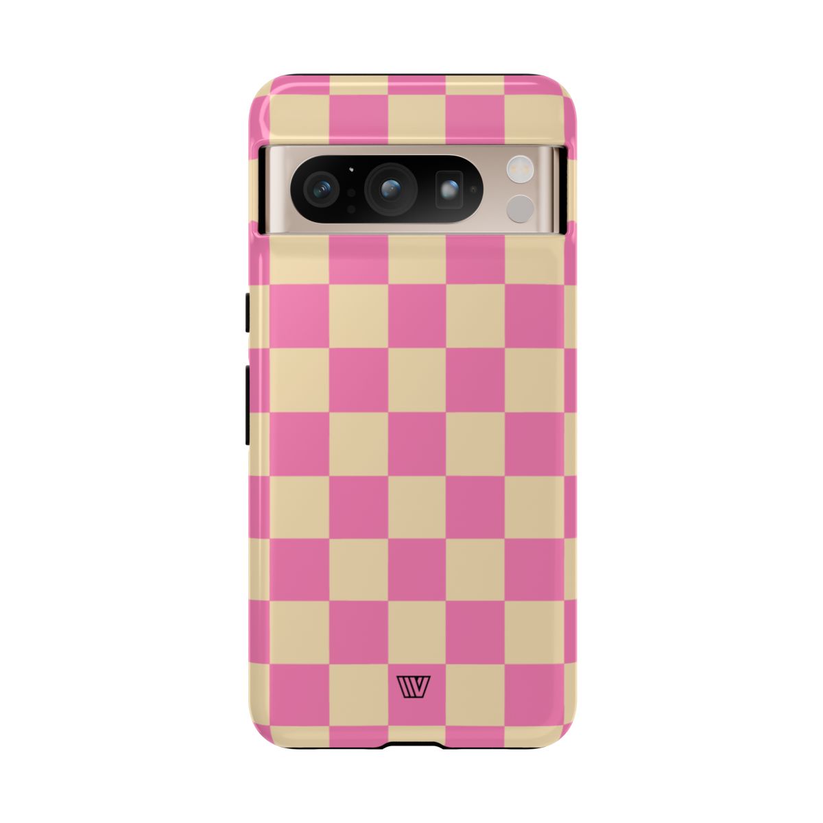 Pink Tan Checkered Tough Phone Case Trovvve