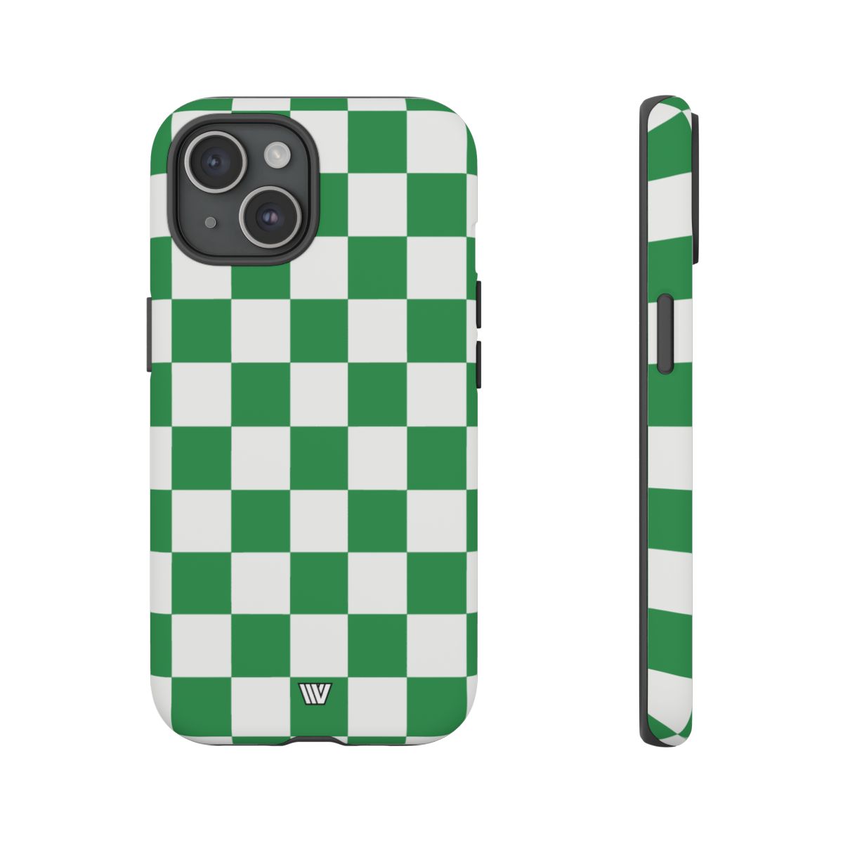 Green White Checkerboard Tough Phone Case