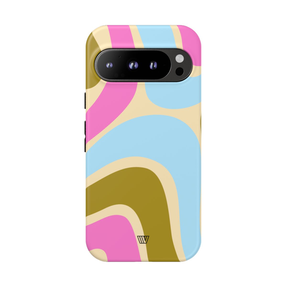 Tough Phone Case Large Groovy Waves Polycarbonate Shell