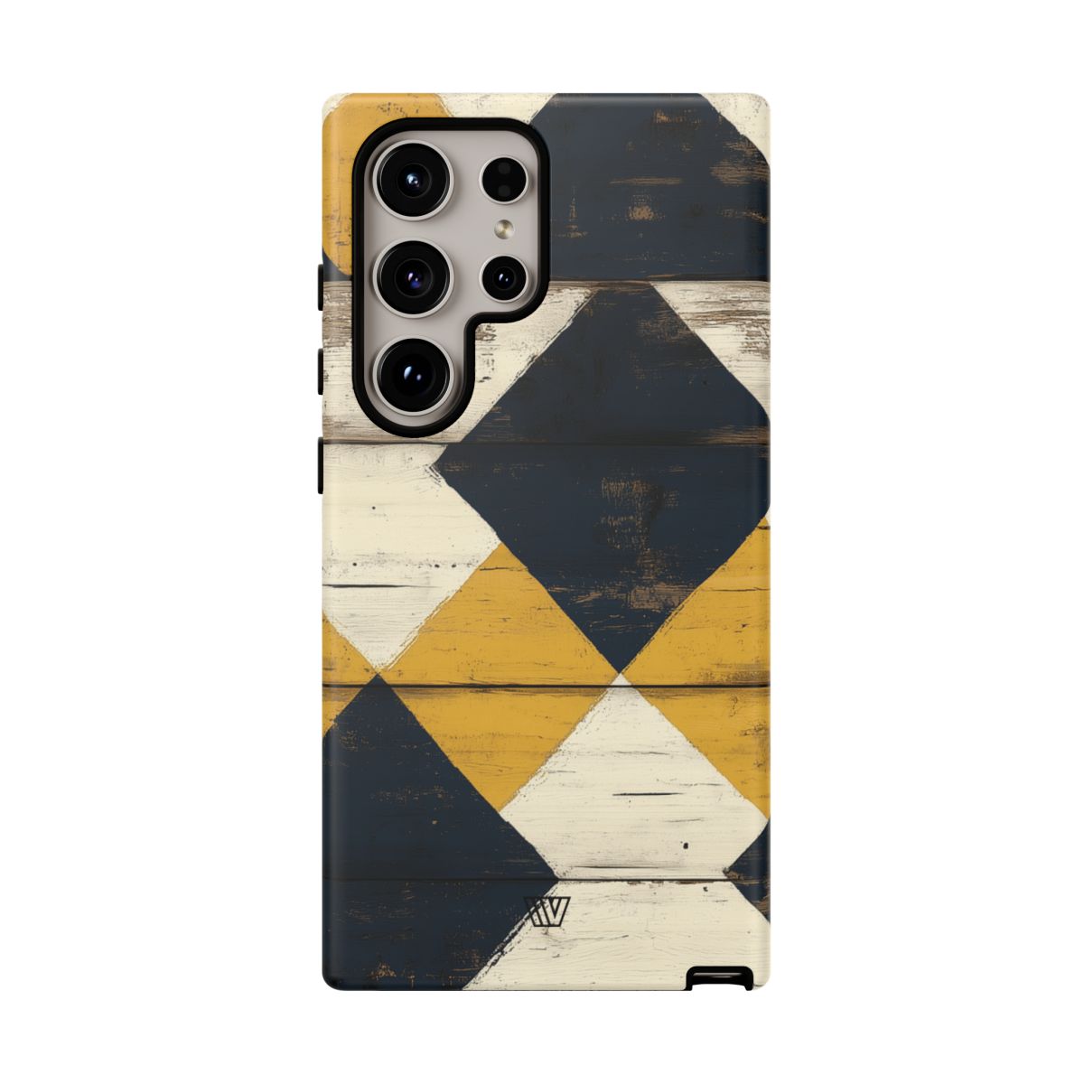 Tough Phone Case Dual-Layer Protection Farmhouse Wood