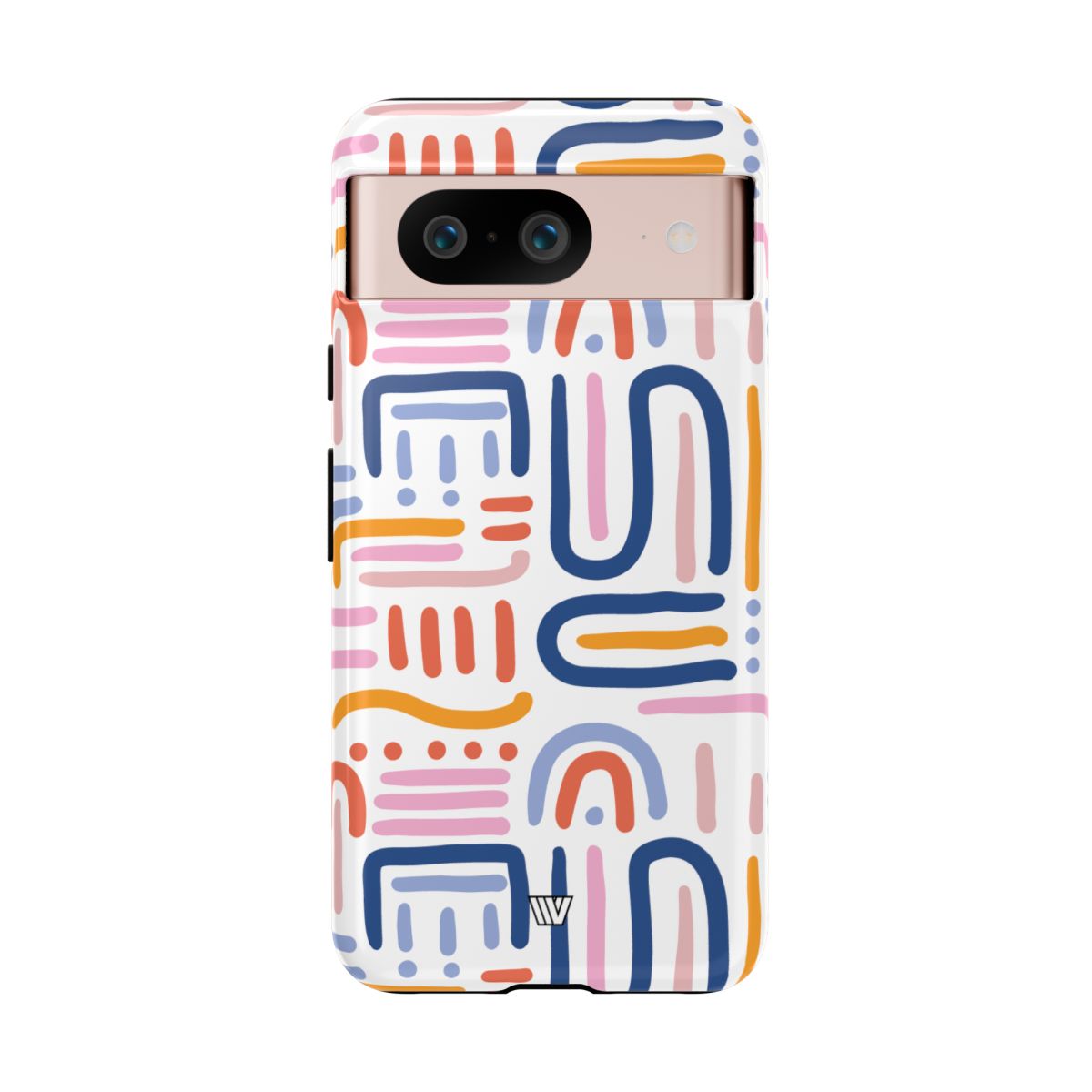 Tough Phone Case Dual-Layer Protection MEMPHIS BOLD LINES