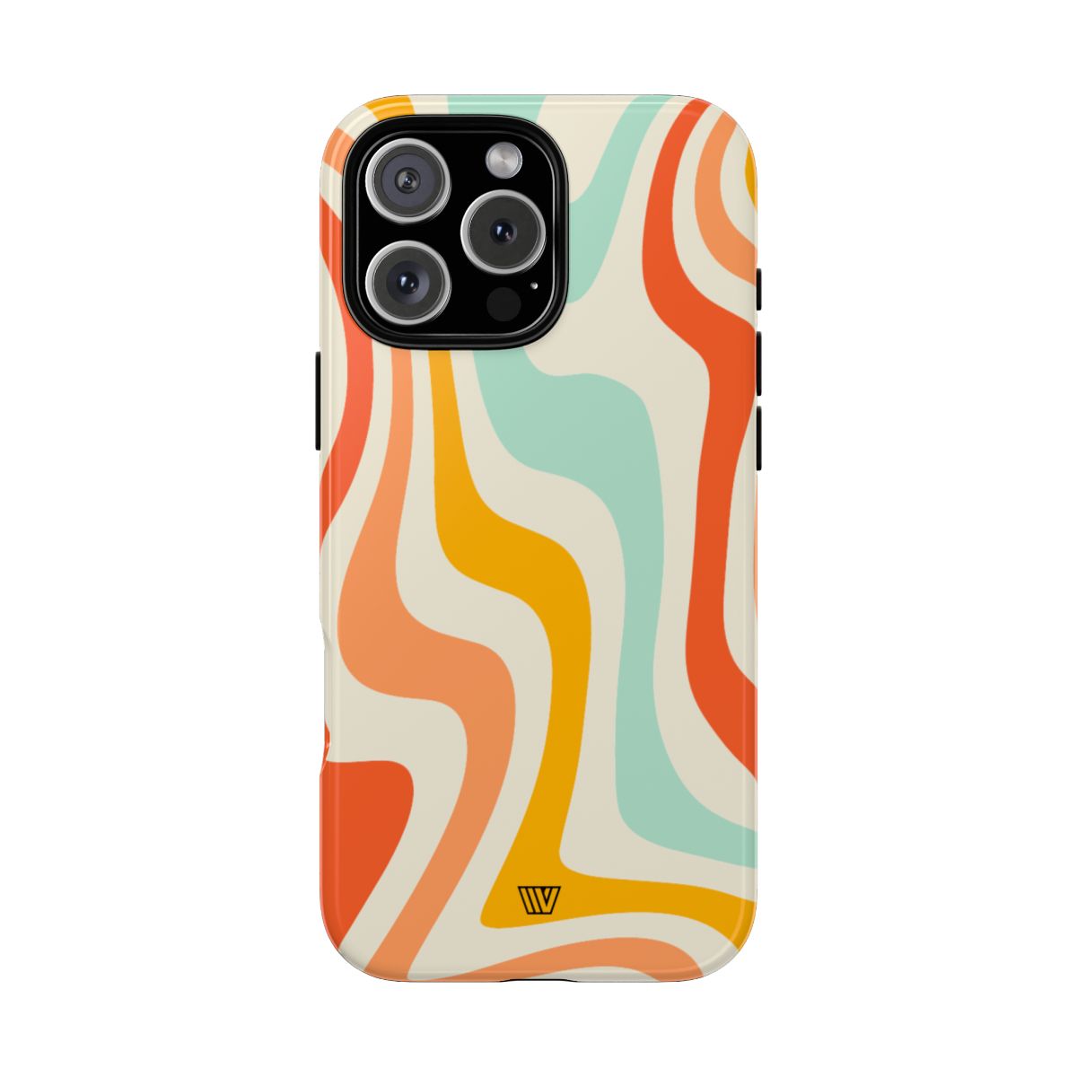 Retro Groovy Swirls Tough Phone Case