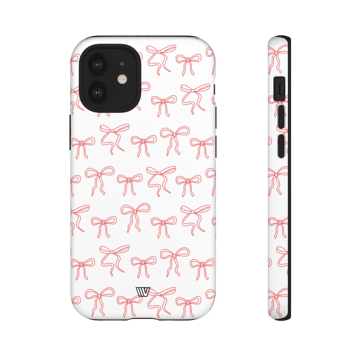 Red Ribbon Tough Phone Case Dual-Layer Impact Resistant Trovvve