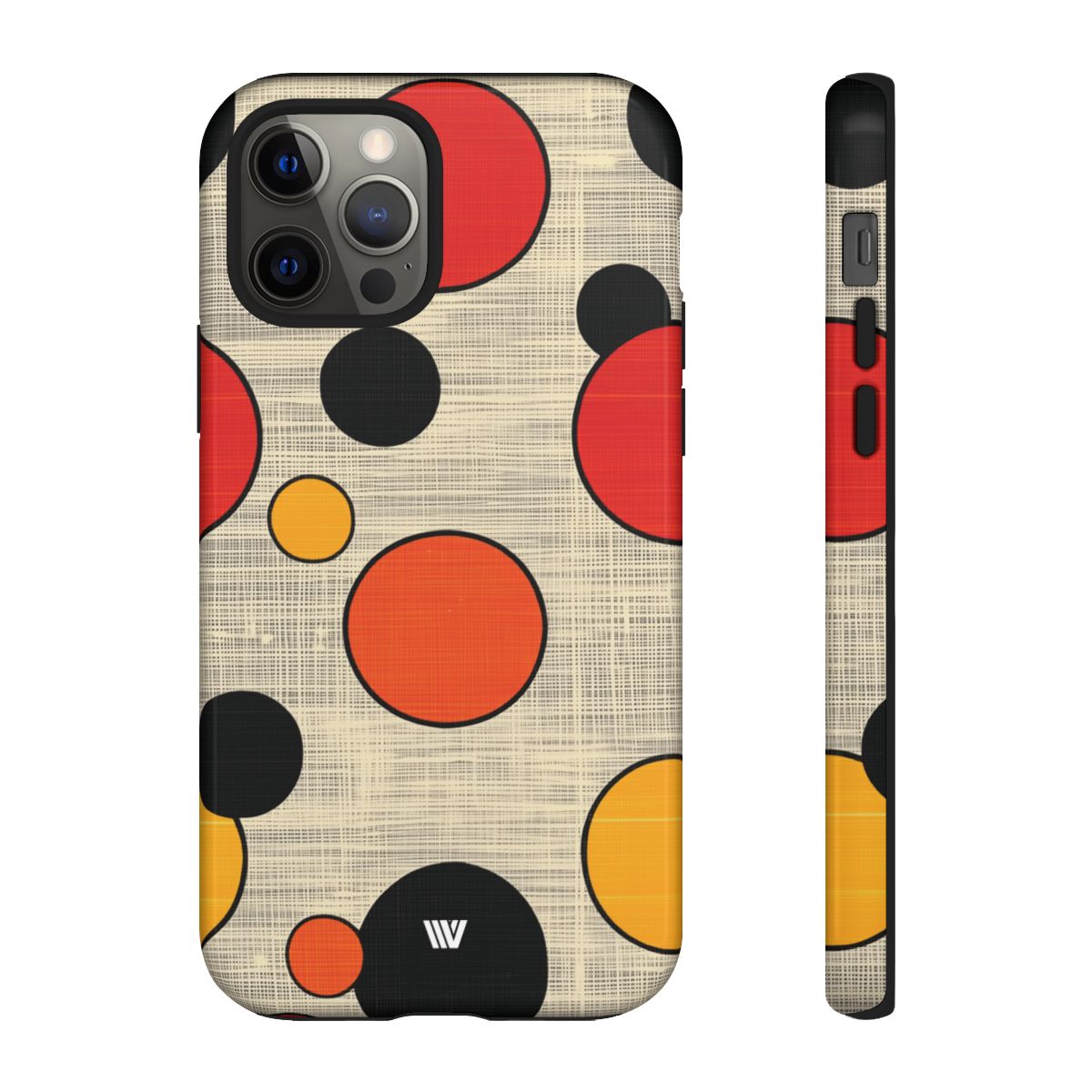 Tough Phone Case Mid-Century Dots Protective Cover