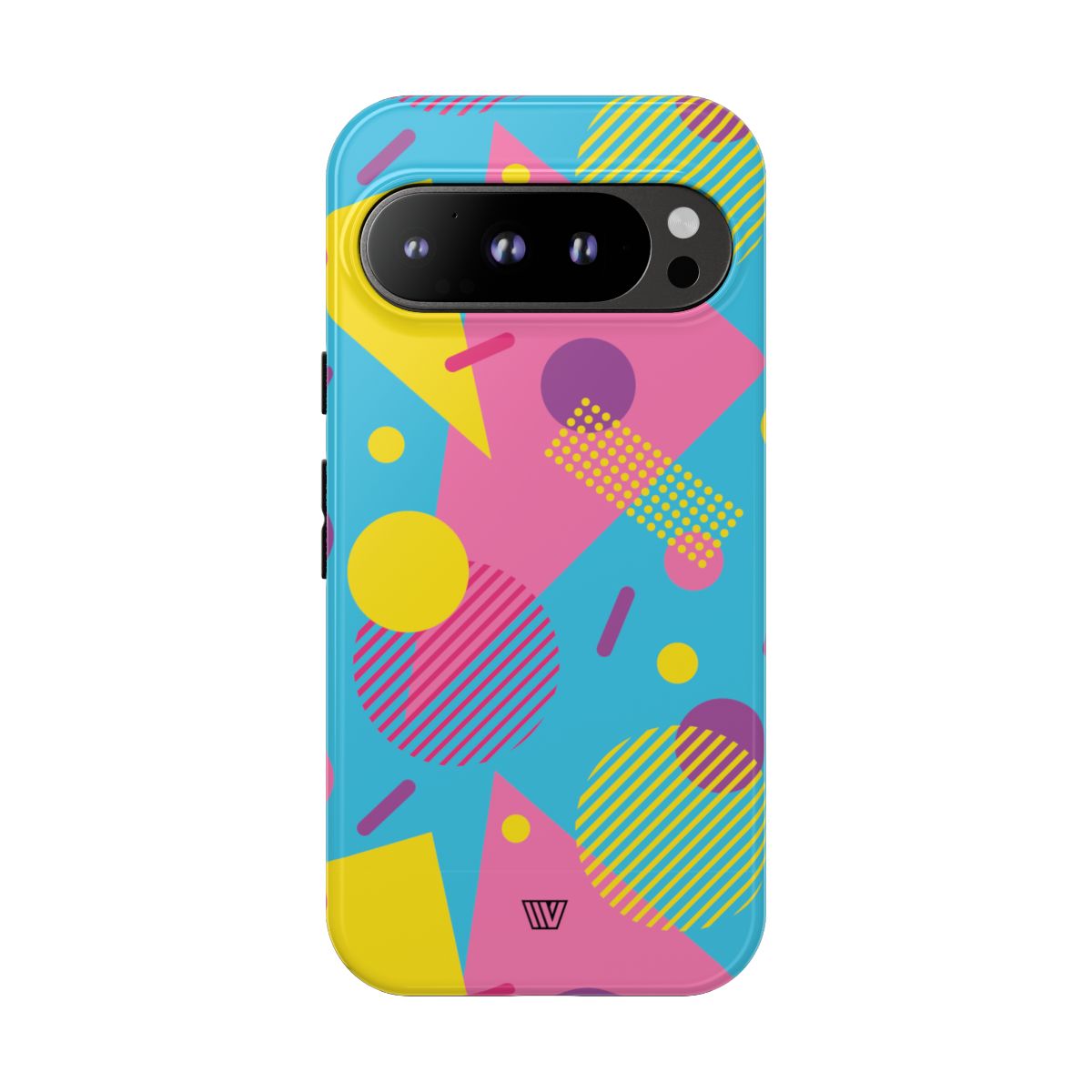Retro Pattern Light Blue Tough Phone Case