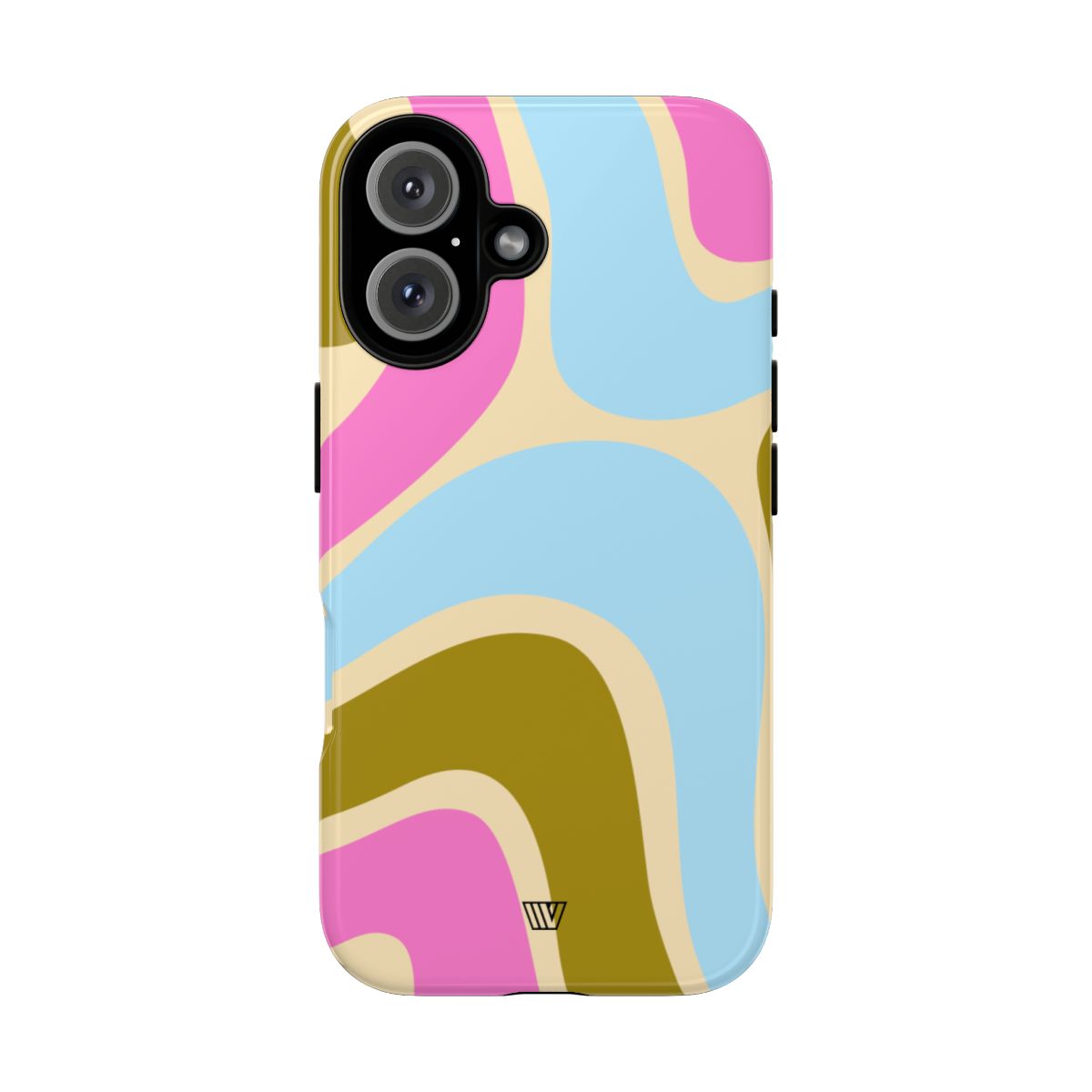 Tough Phone Case Large Groovy Waves Polycarbonate Shell