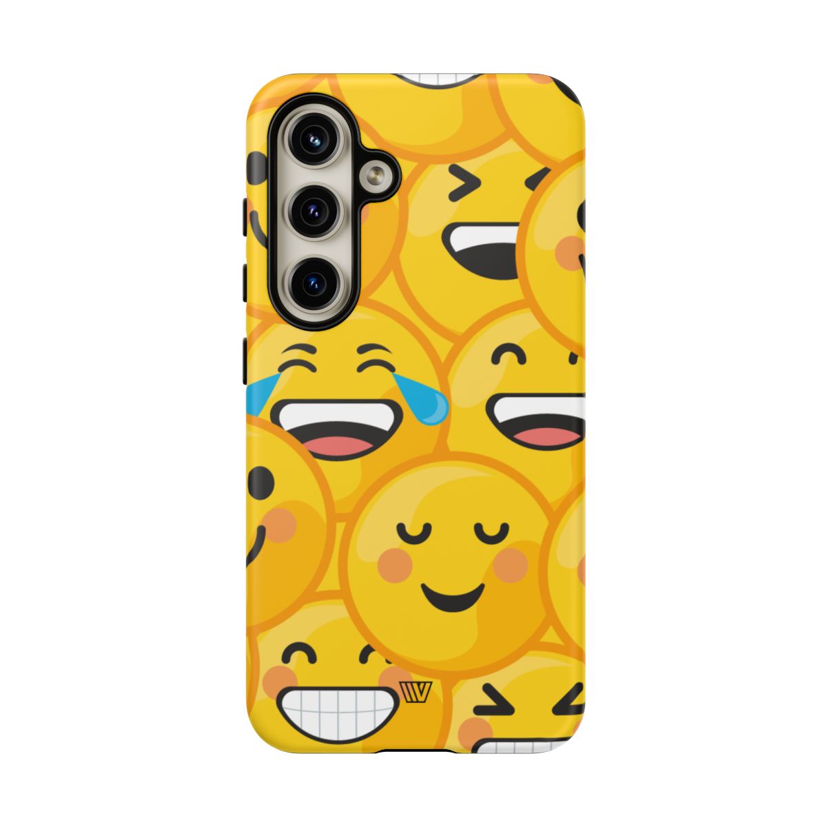 Tough Phone Case Impact-Resistant Dual-Layer Polycarbonate EMOJI FACES