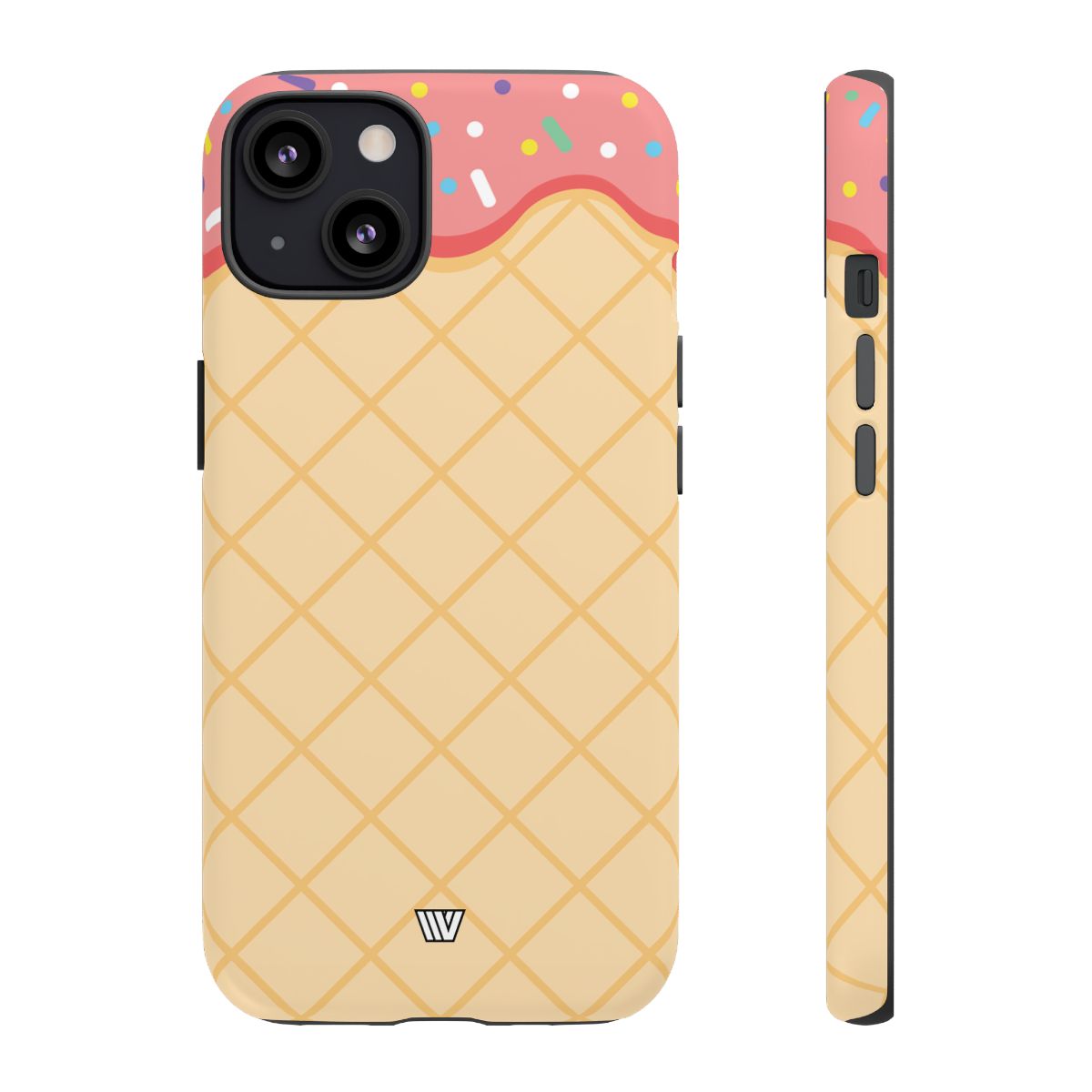 Ice Cream Cone Tough Phone Case Dual-Layer Protection