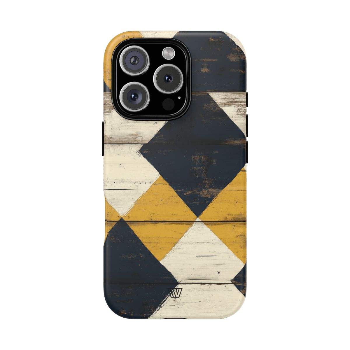 Tough Phone Case Dual-Layer Protection Farmhouse Wood