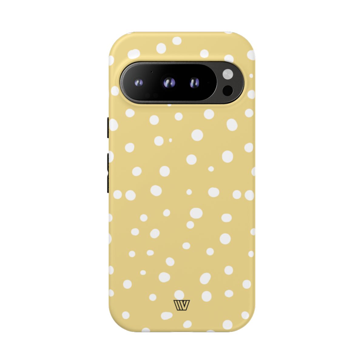 Muted Yellow Dots Tough Phone Case with Impact-Resistant Design