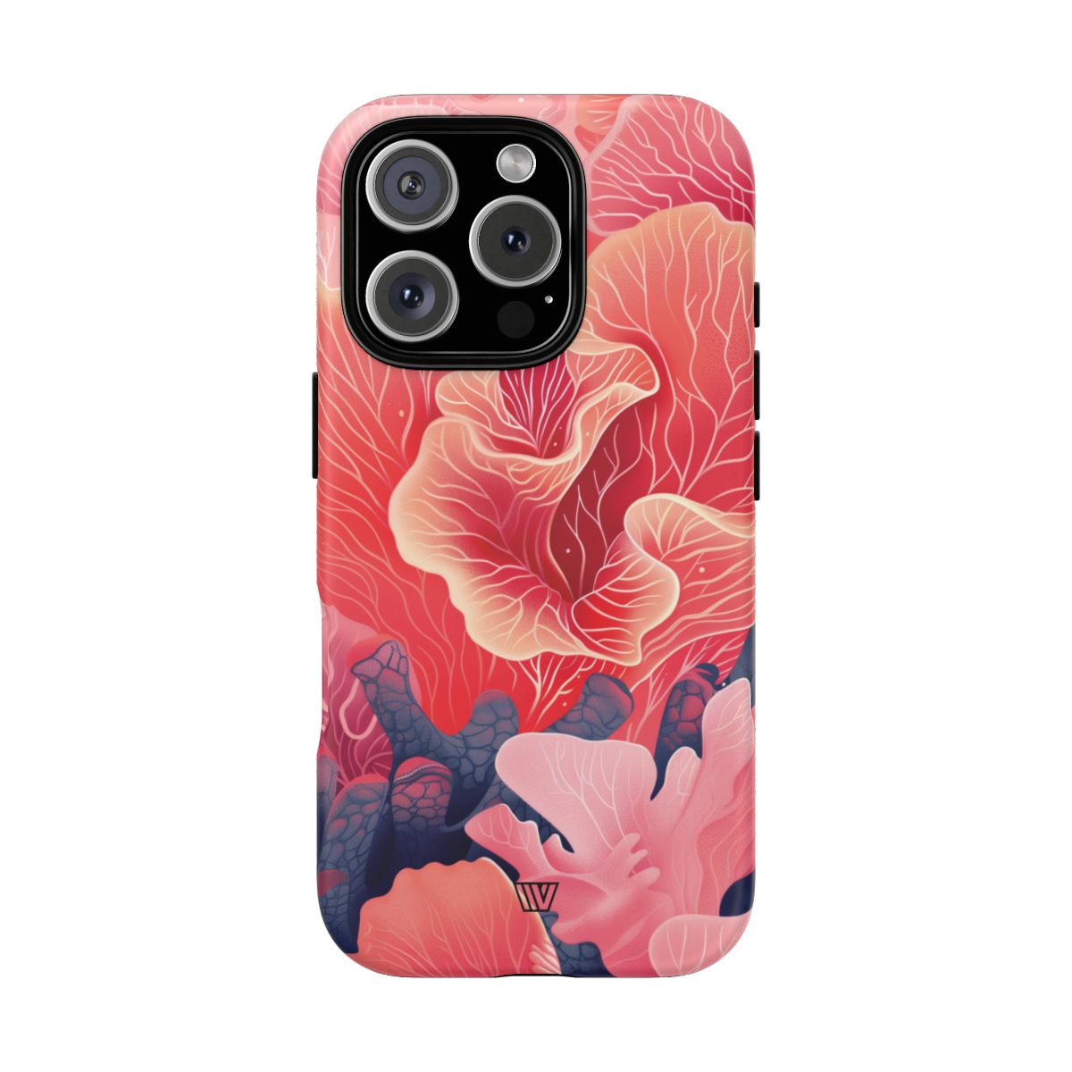 Pink Coral Tough Phone Case Dual-Layer Protection