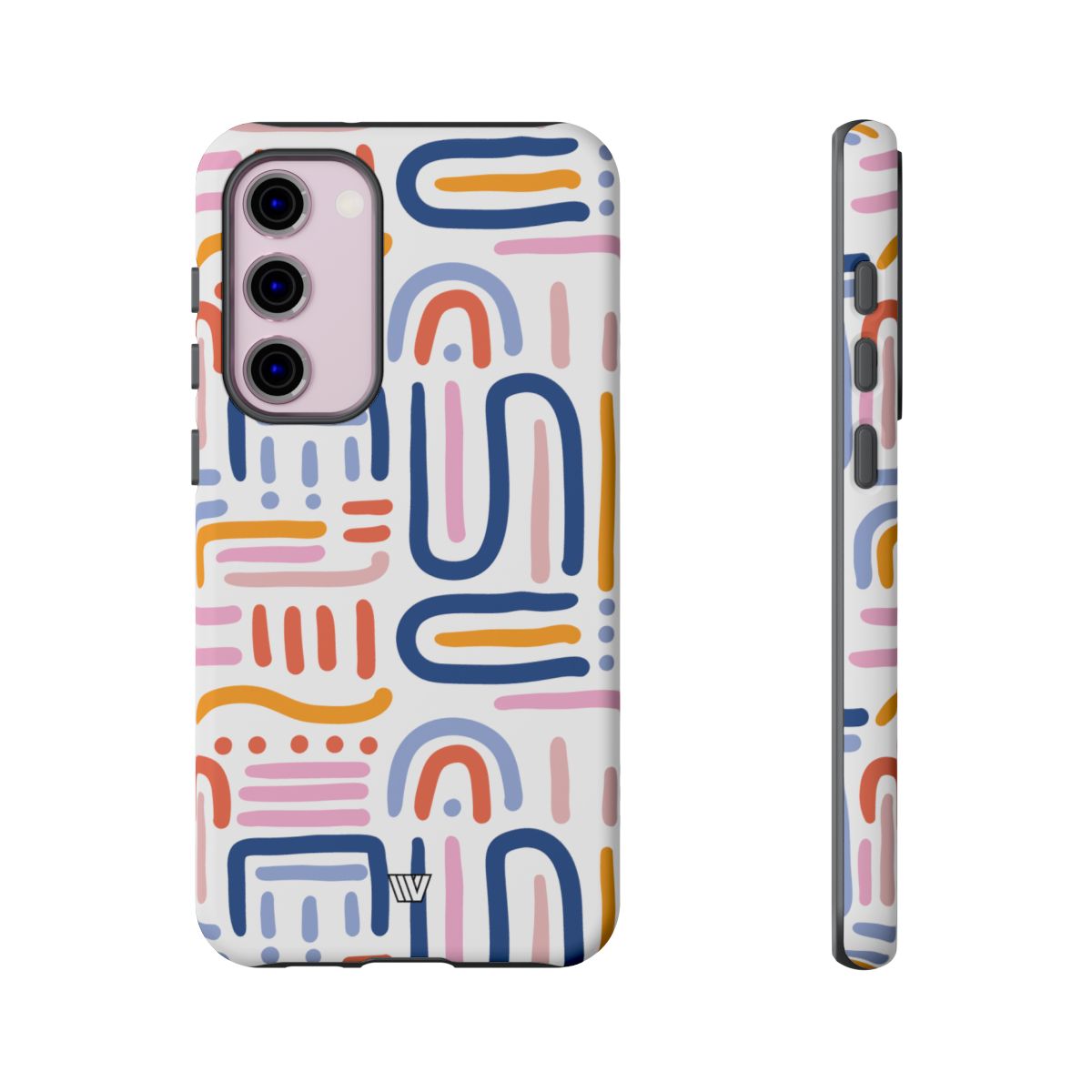 Tough Phone Case Dual-Layer Protection MEMPHIS BOLD LINES