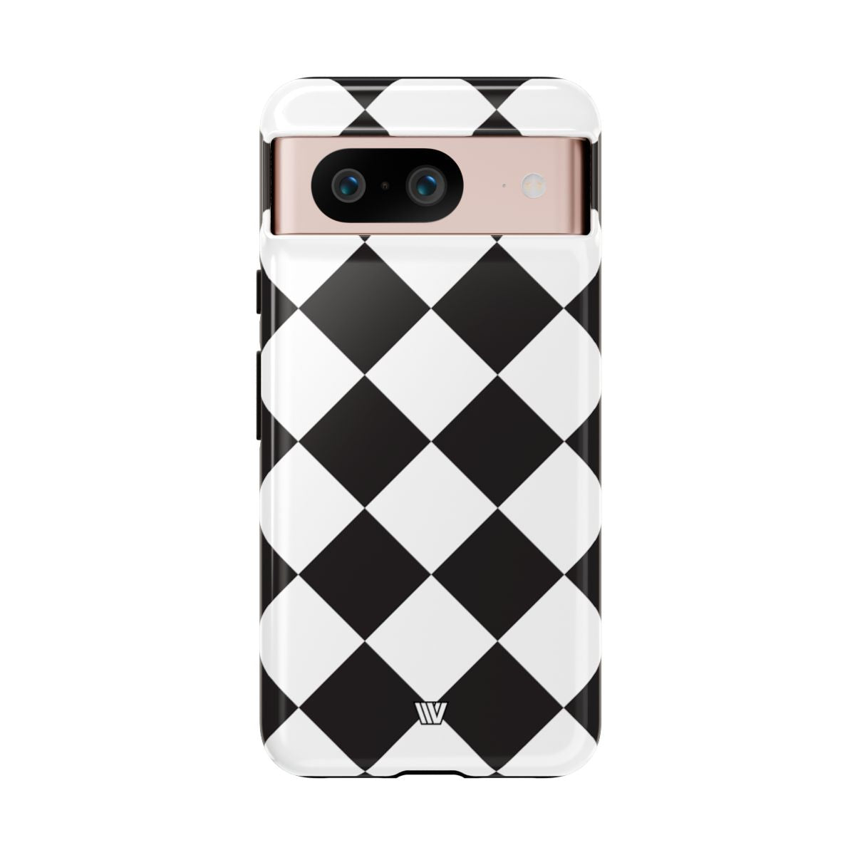 Black & White Diamond Tough Phone Case Dual-layer Protection