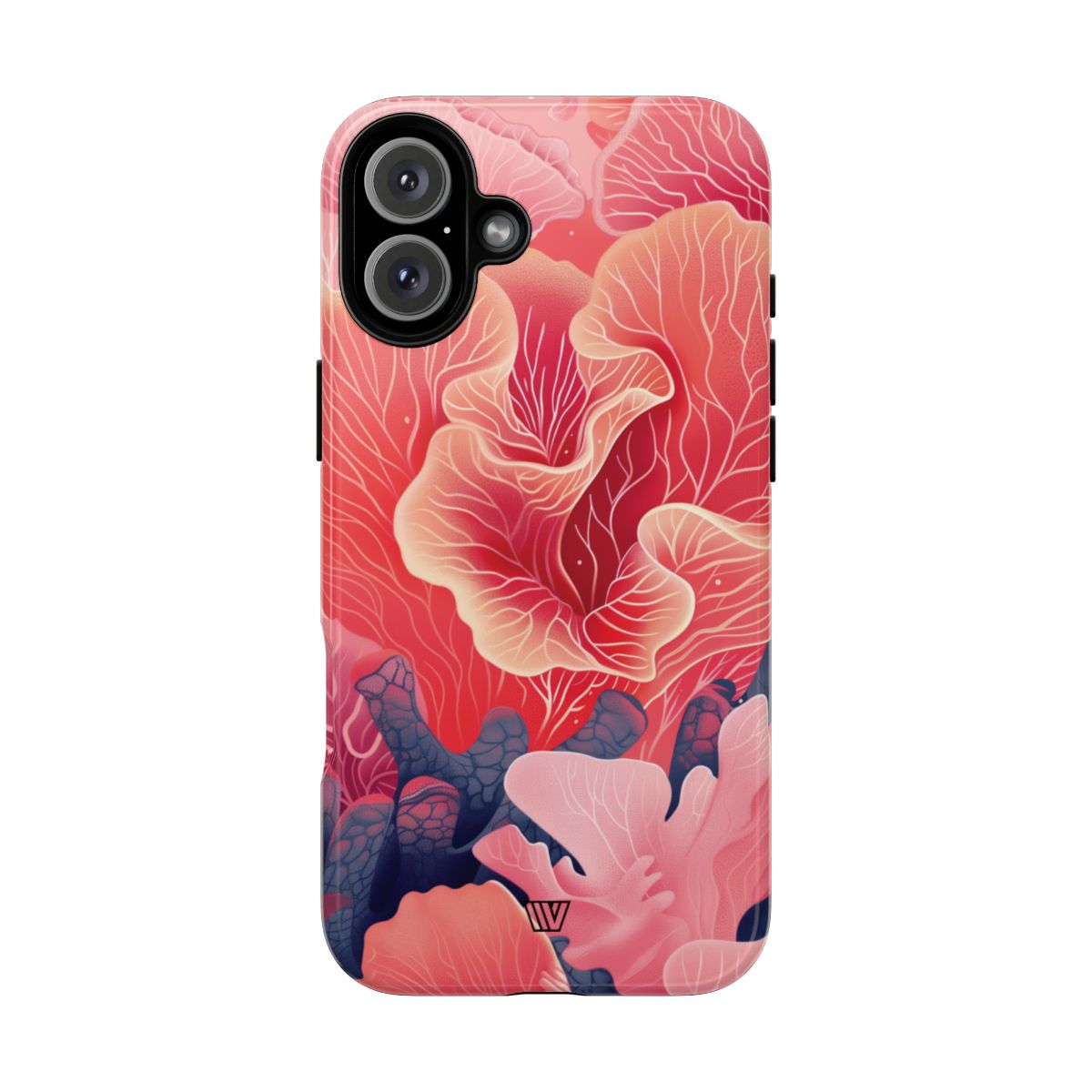 Pink Coral Tough Phone Case Dual-Layer Protection