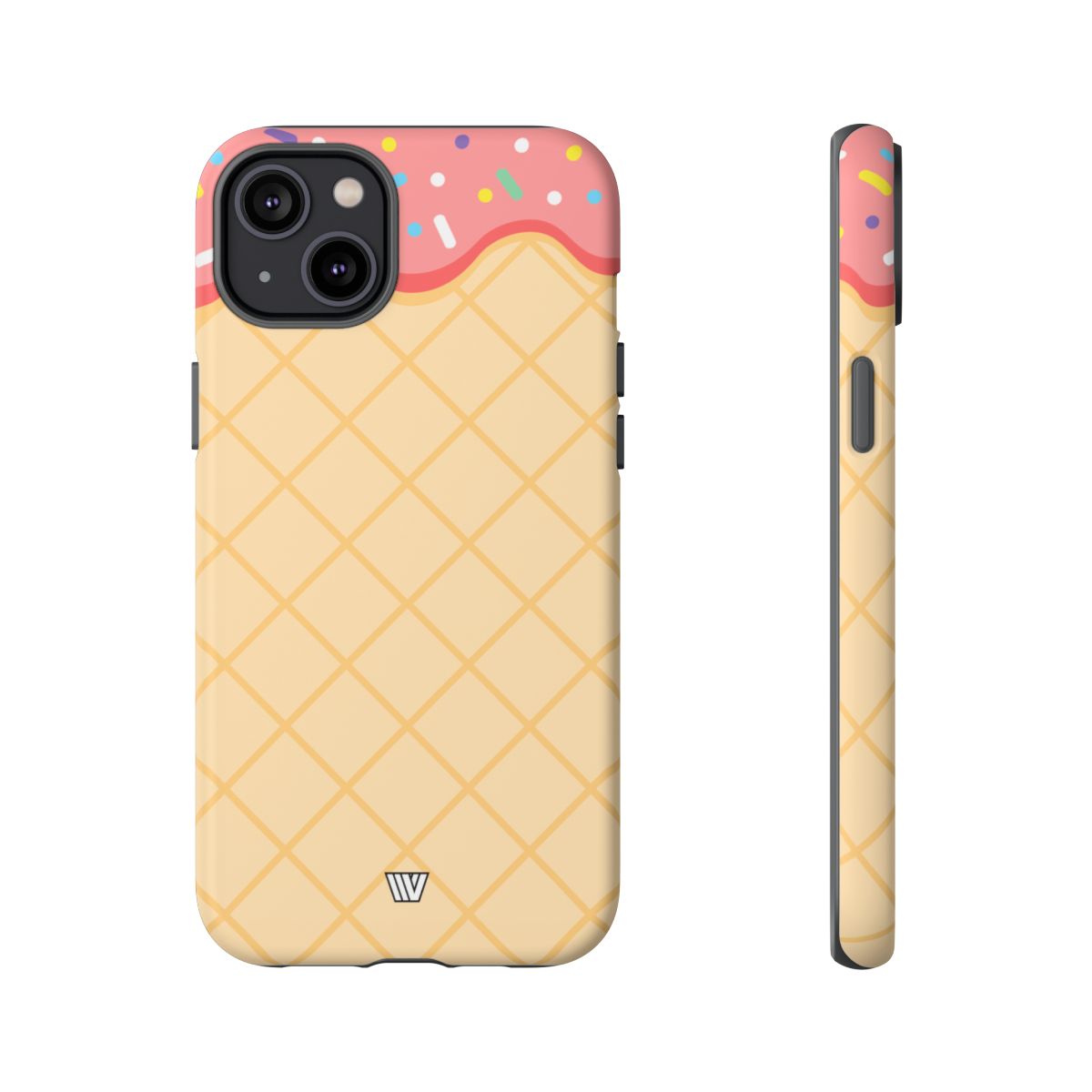 Ice Cream Cone Tough Phone Case Dual-Layer Protection